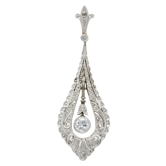 Belle Époque Anhänger mit Diamanten