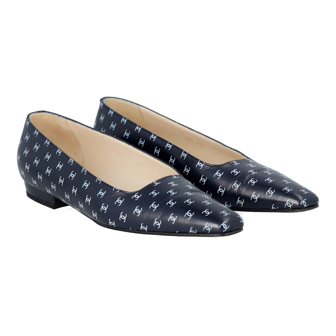 CHANEL VINTAGE Ballerinas, Gr. 39.