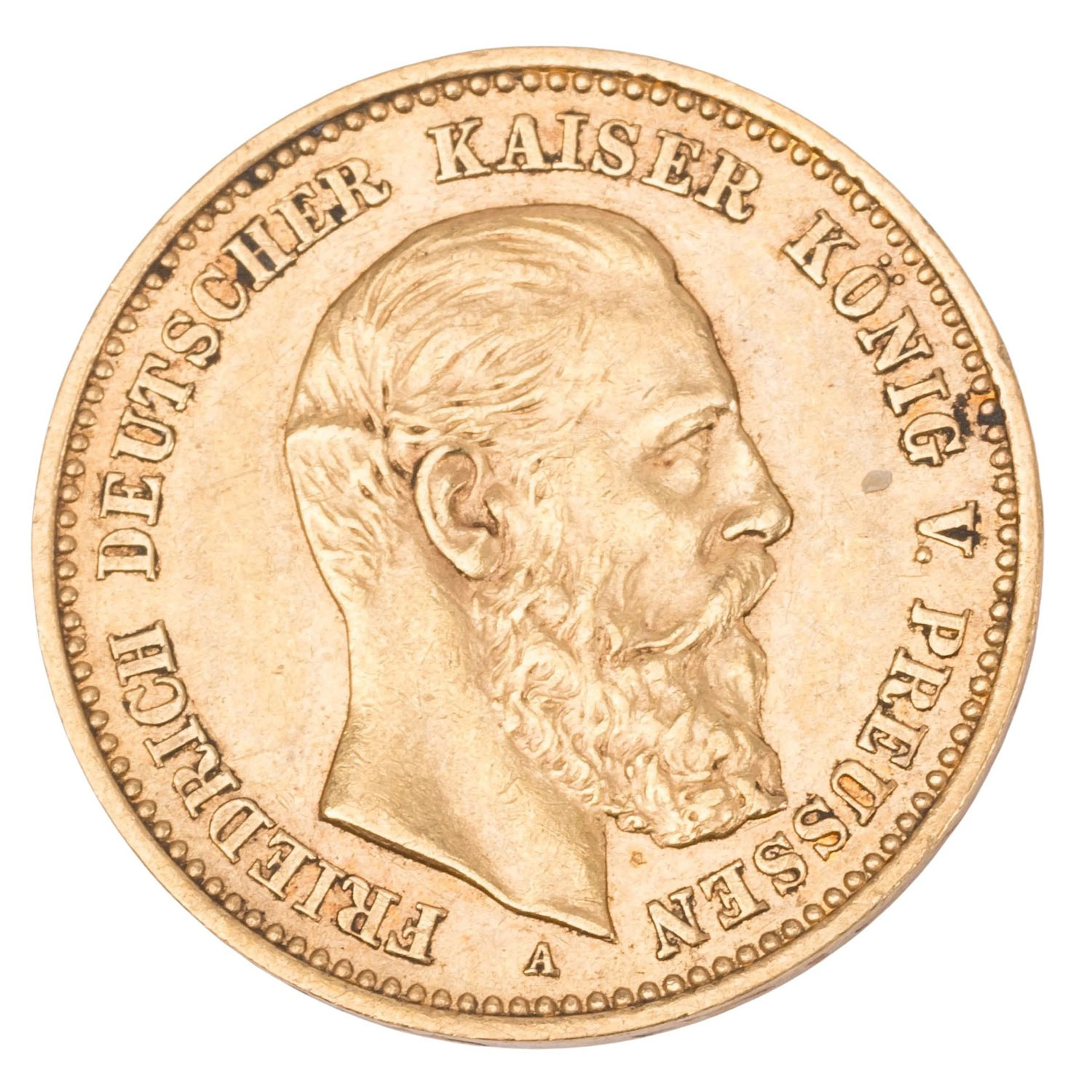 Dt. Kaiserreich /GOLD – Preußen, Friedrich III. (1888), 10 Mark 1888 A