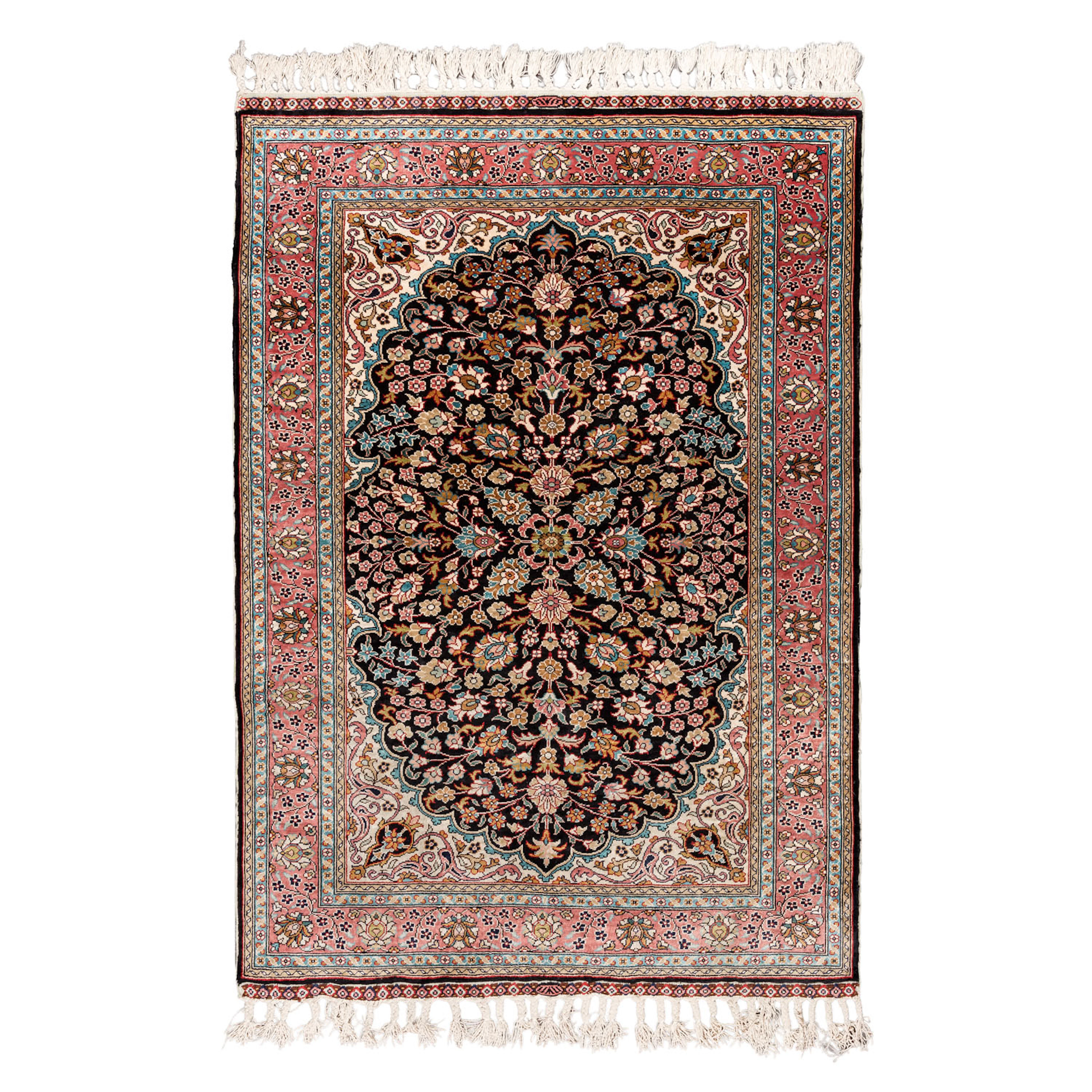 Orientteppich aus Seide. KAYSERI/TÜRKEI, 20. Jh., 136x94 cm.