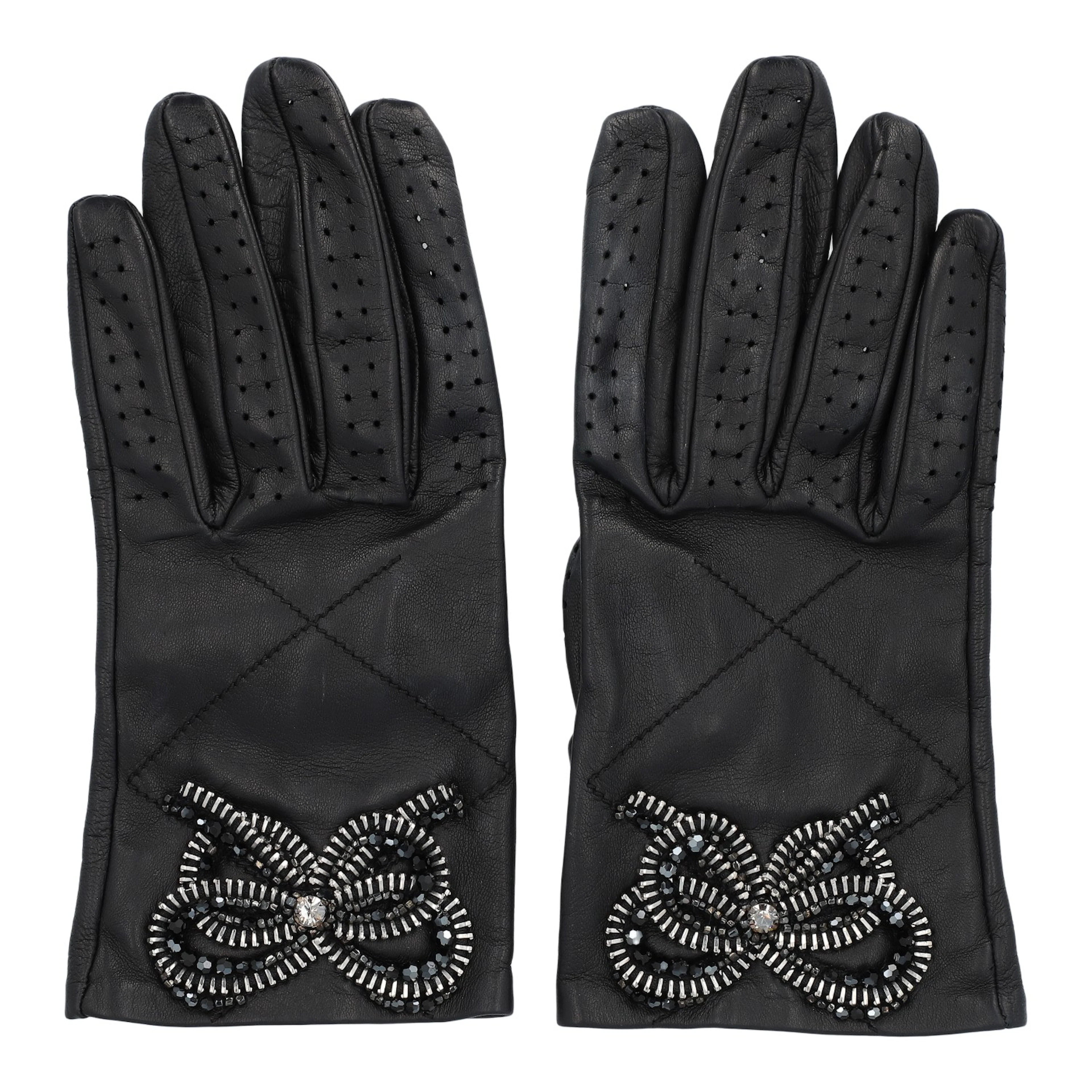 CHANEL Handschuhe, Gr. 7.