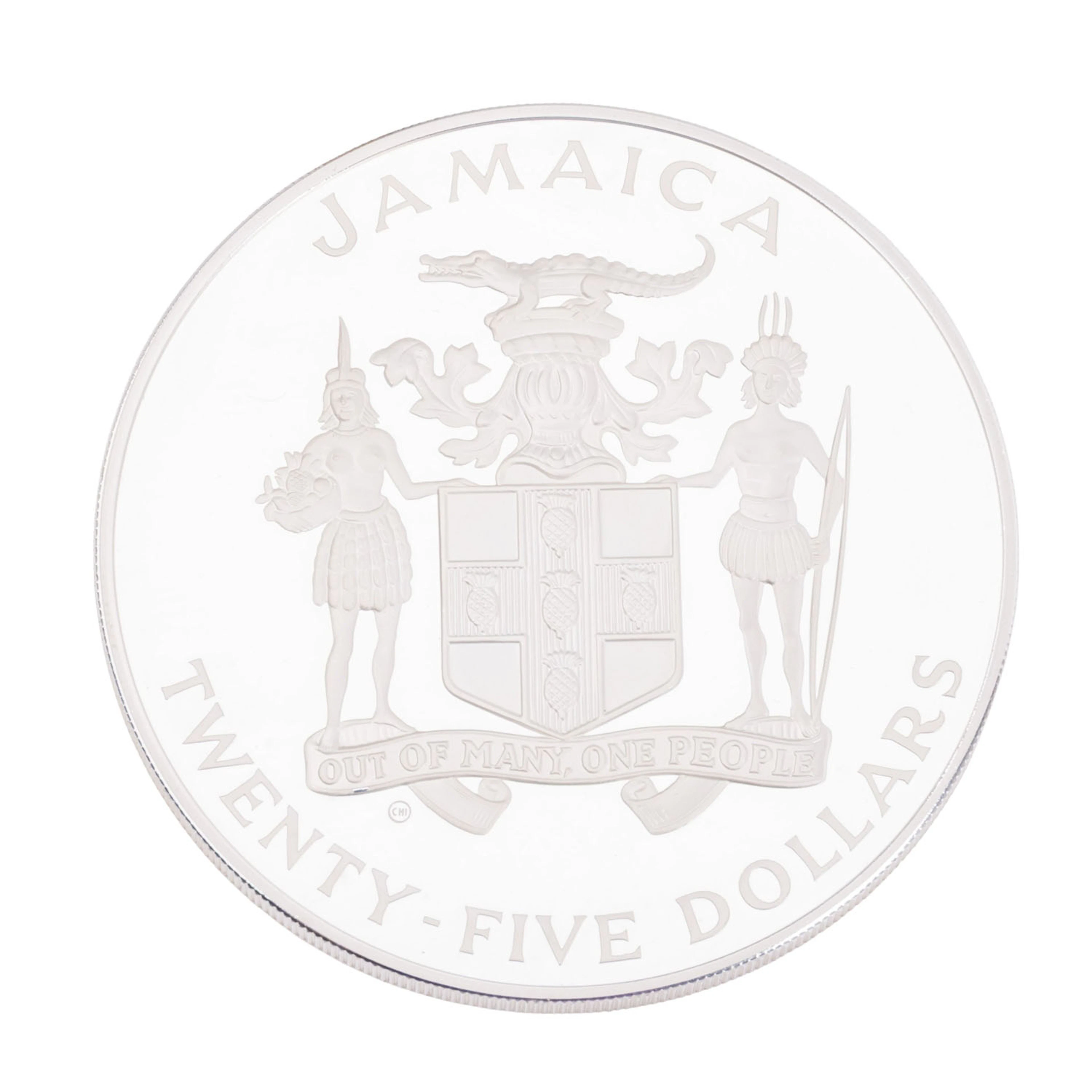 Jamaica /SILBER - 25$ Olympische Sommerspiele 1984 PP