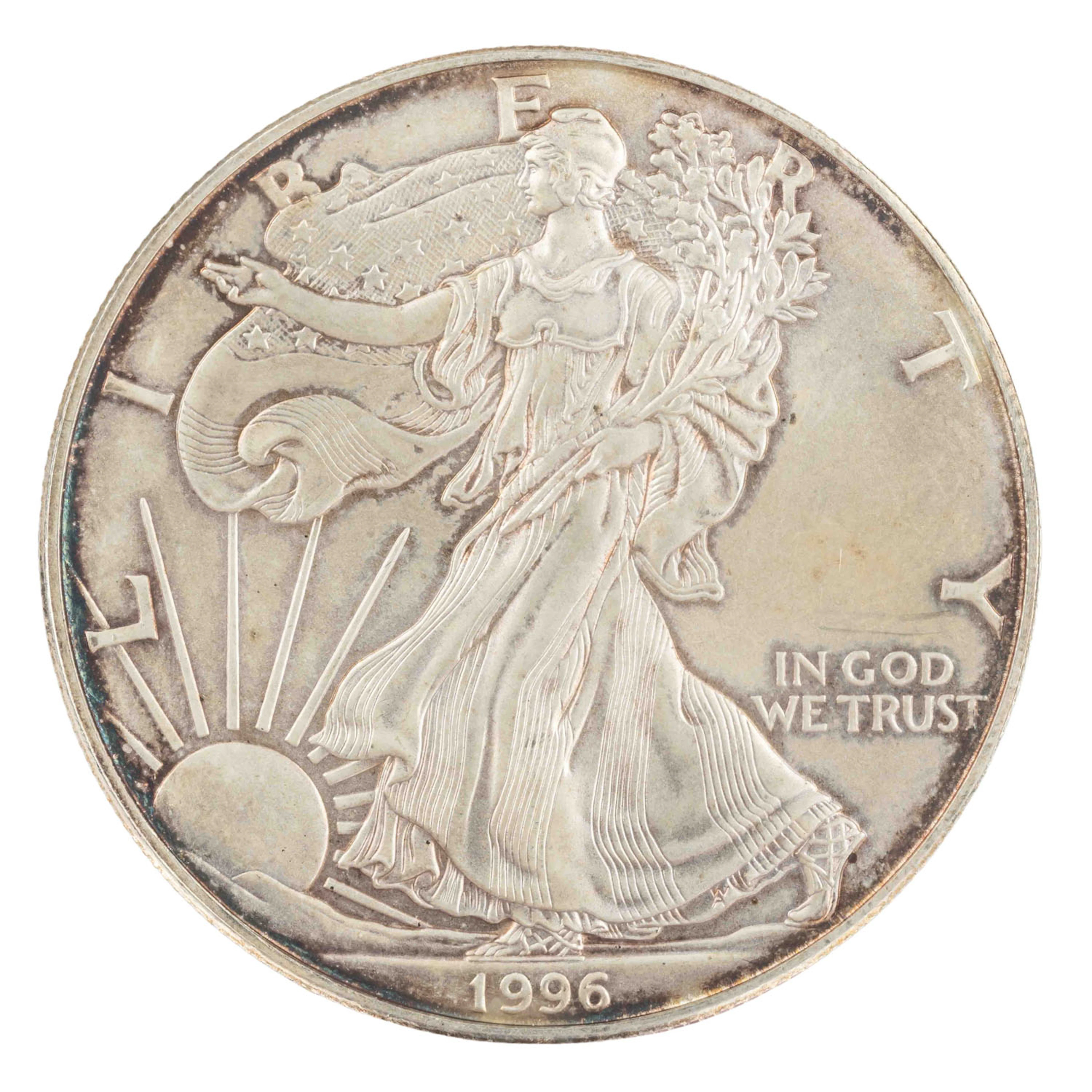 USA/SILBER - 1 Dollar American Silver Eagle 1996