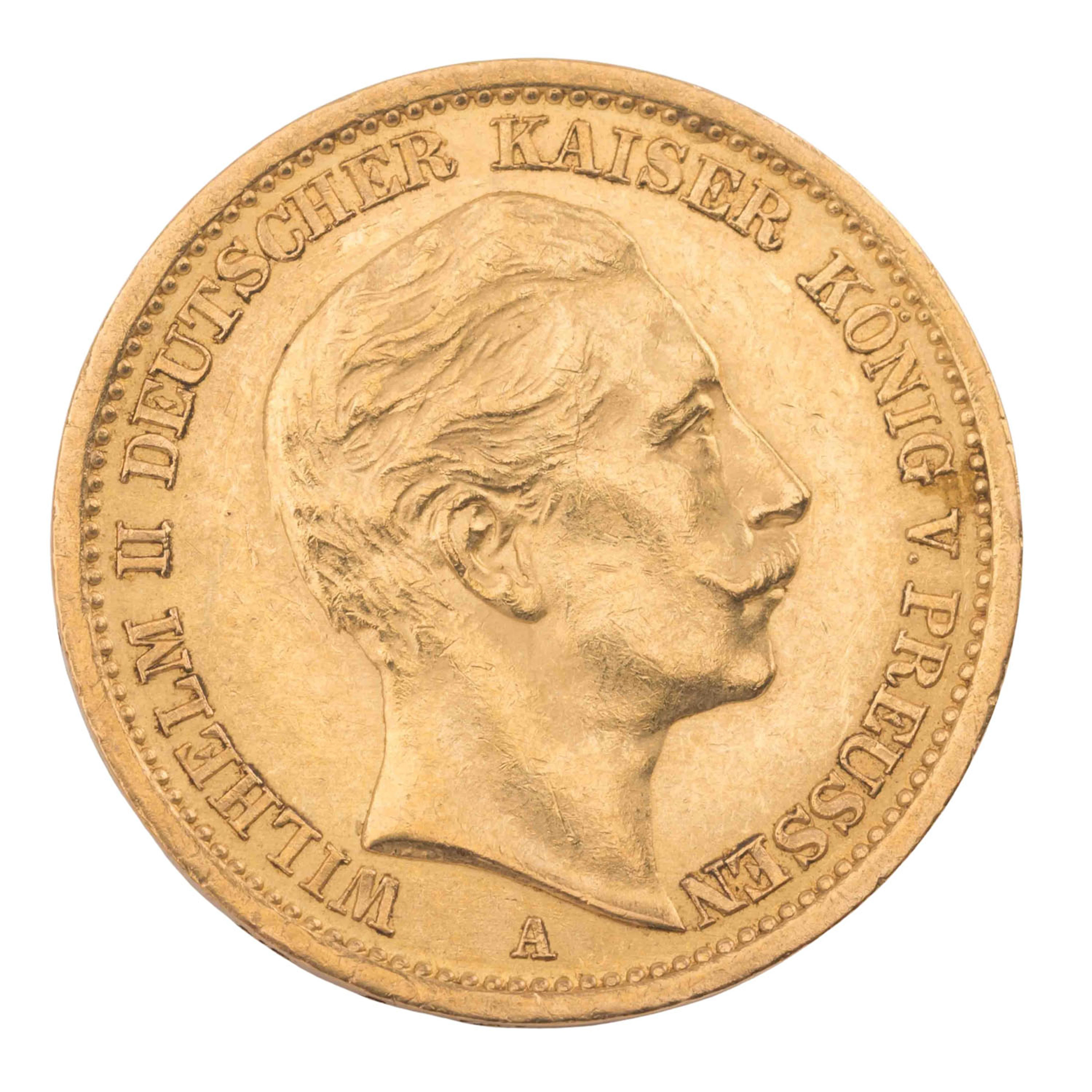 Deutsches Kaiserreich /GOLD – Preußen, Wilhelm II., 20 Mark 1906 A