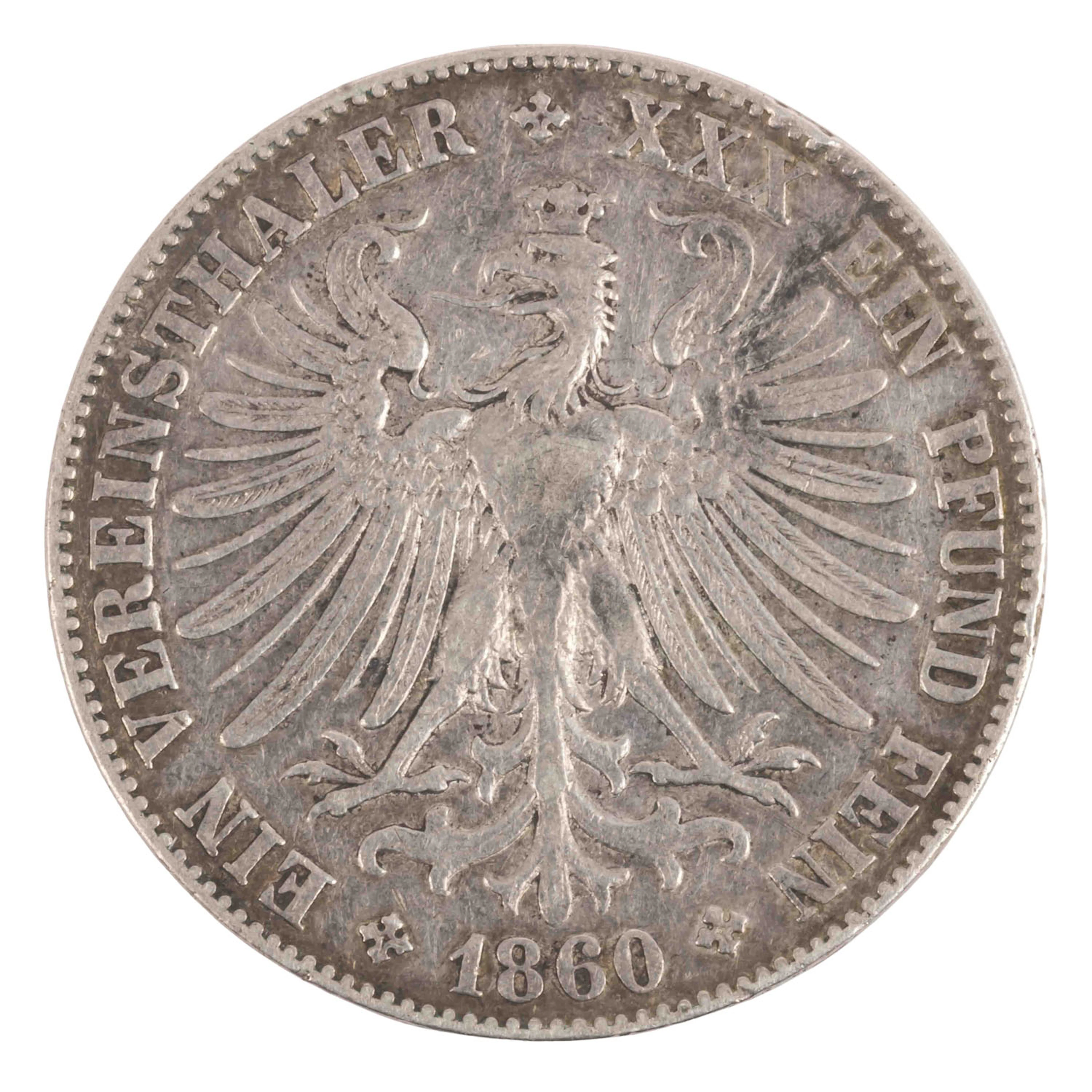 AD Frankfurt/SILBER - 1 Vereinstaler 1860