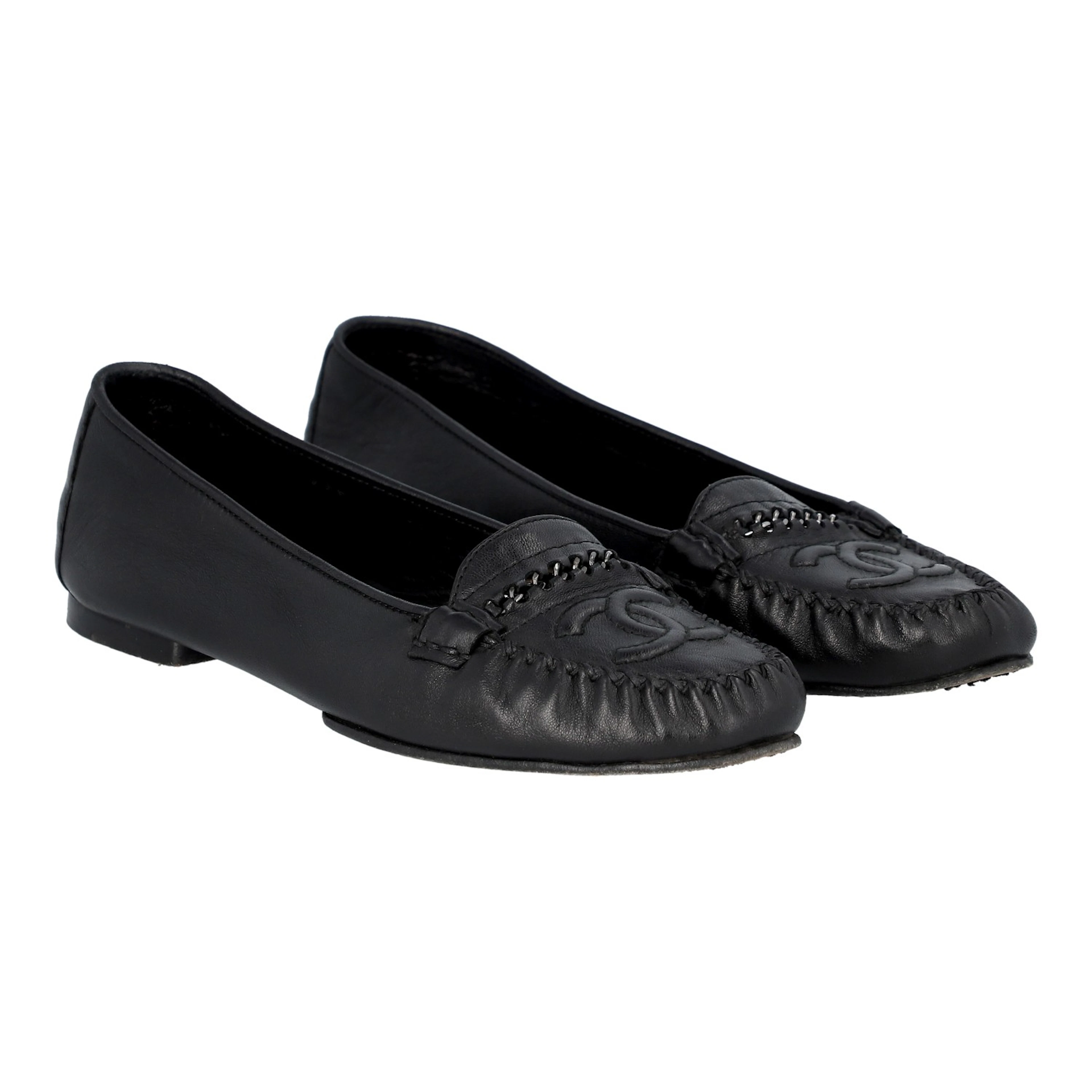 CHANEL VINTAGE Ballerinas, Gr. 38,5.
