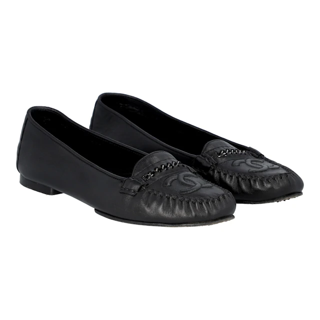CHANEL VINTAGE Ballerinas, Gr. 38,5.