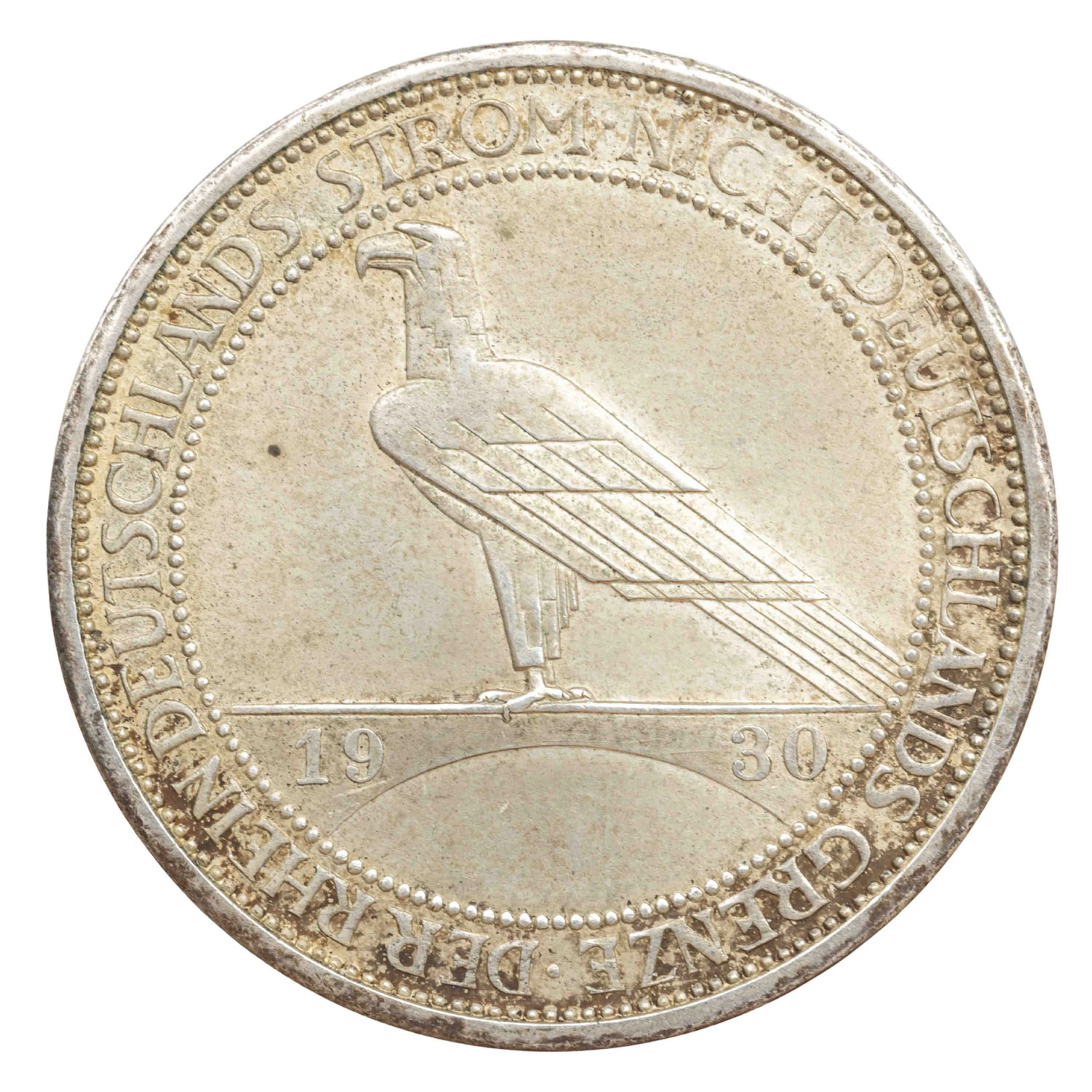 Weimarer Republik/SILBER – 3 RM 1930/F, Rheinland-Räumung
