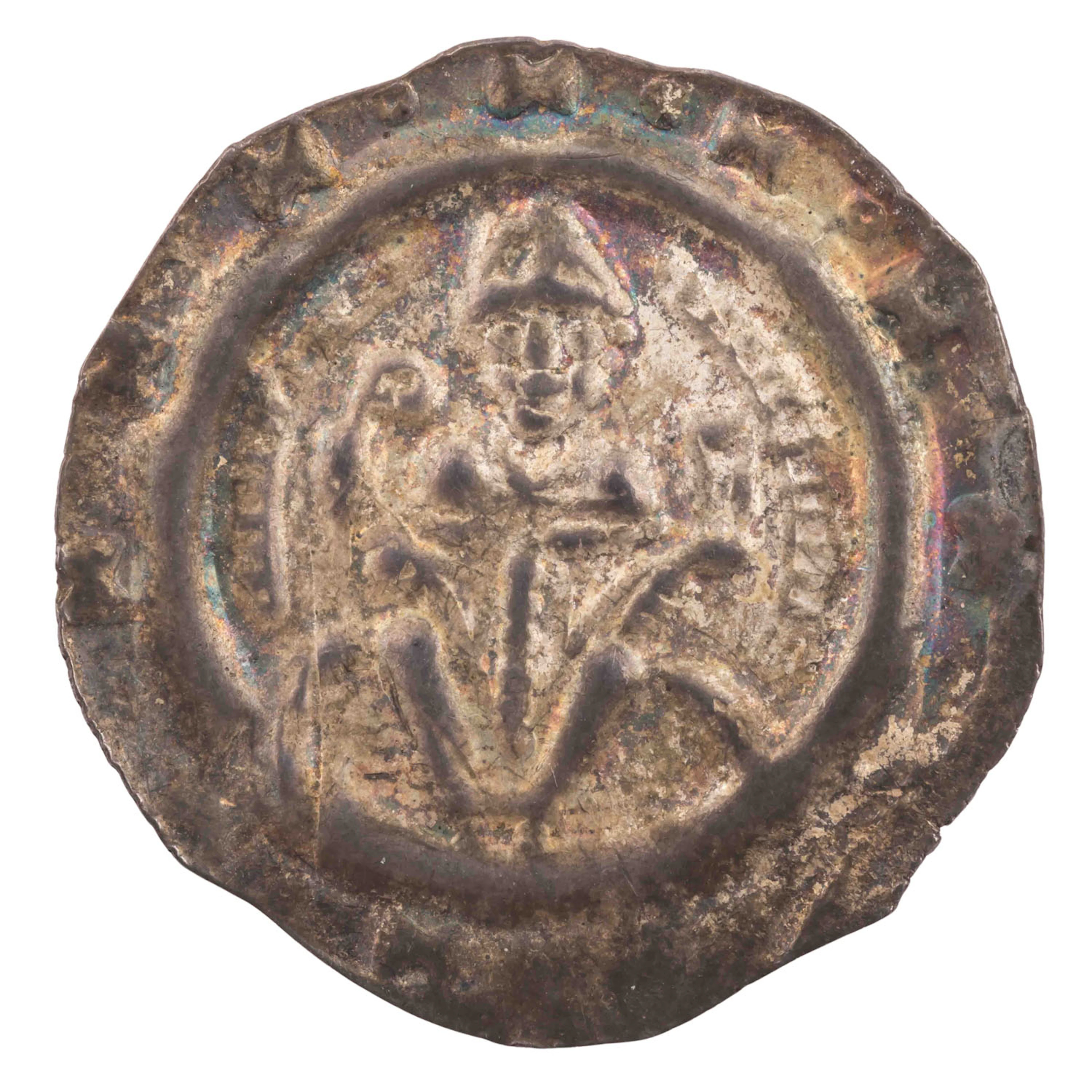 Bistum Augsburg - Brakteat, Udalschalk von Eschenlohe (1184-1202)