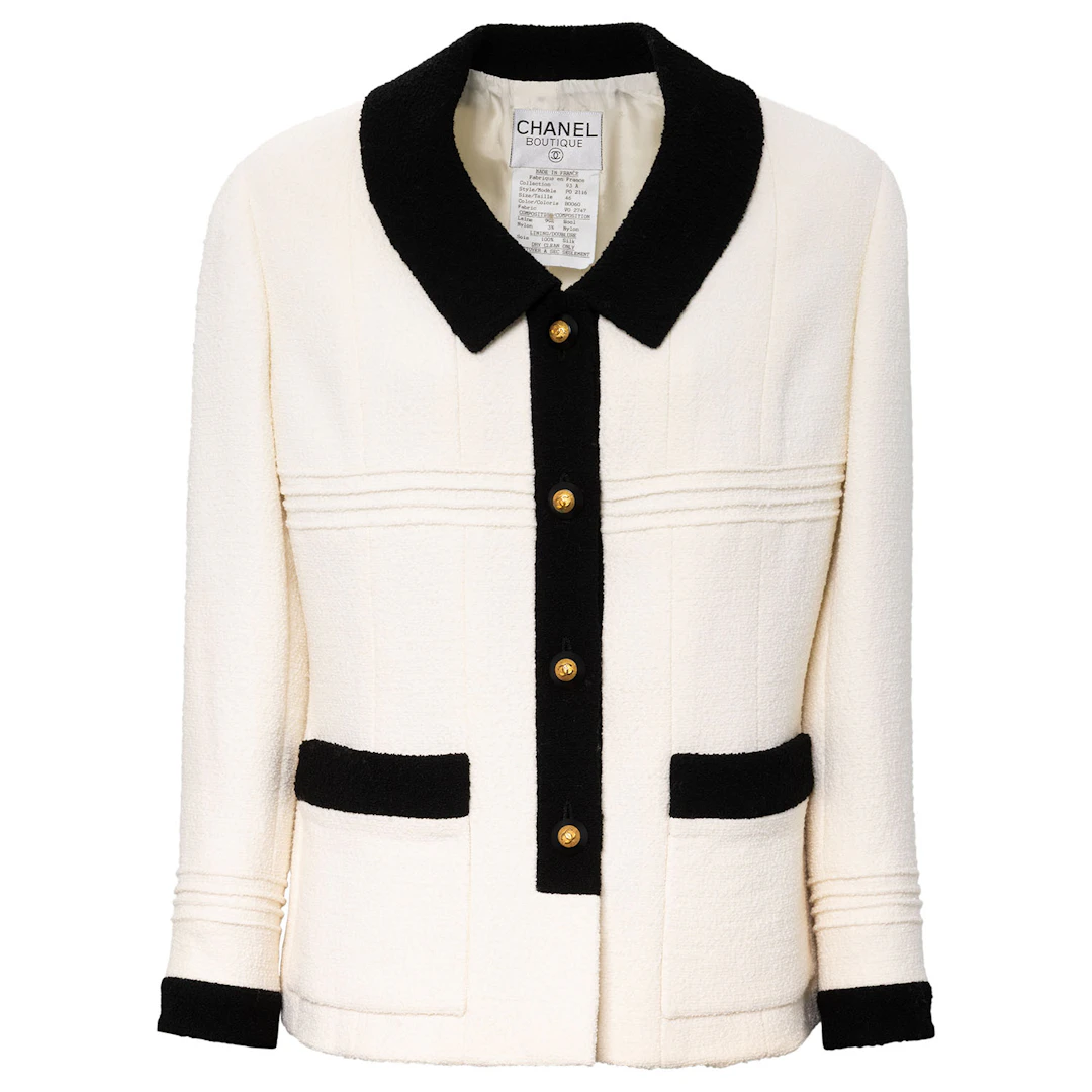CHANEL BOUTIQUE VINTAGE Jacke, Gr. ca. 38/40, Koll.: A1993.