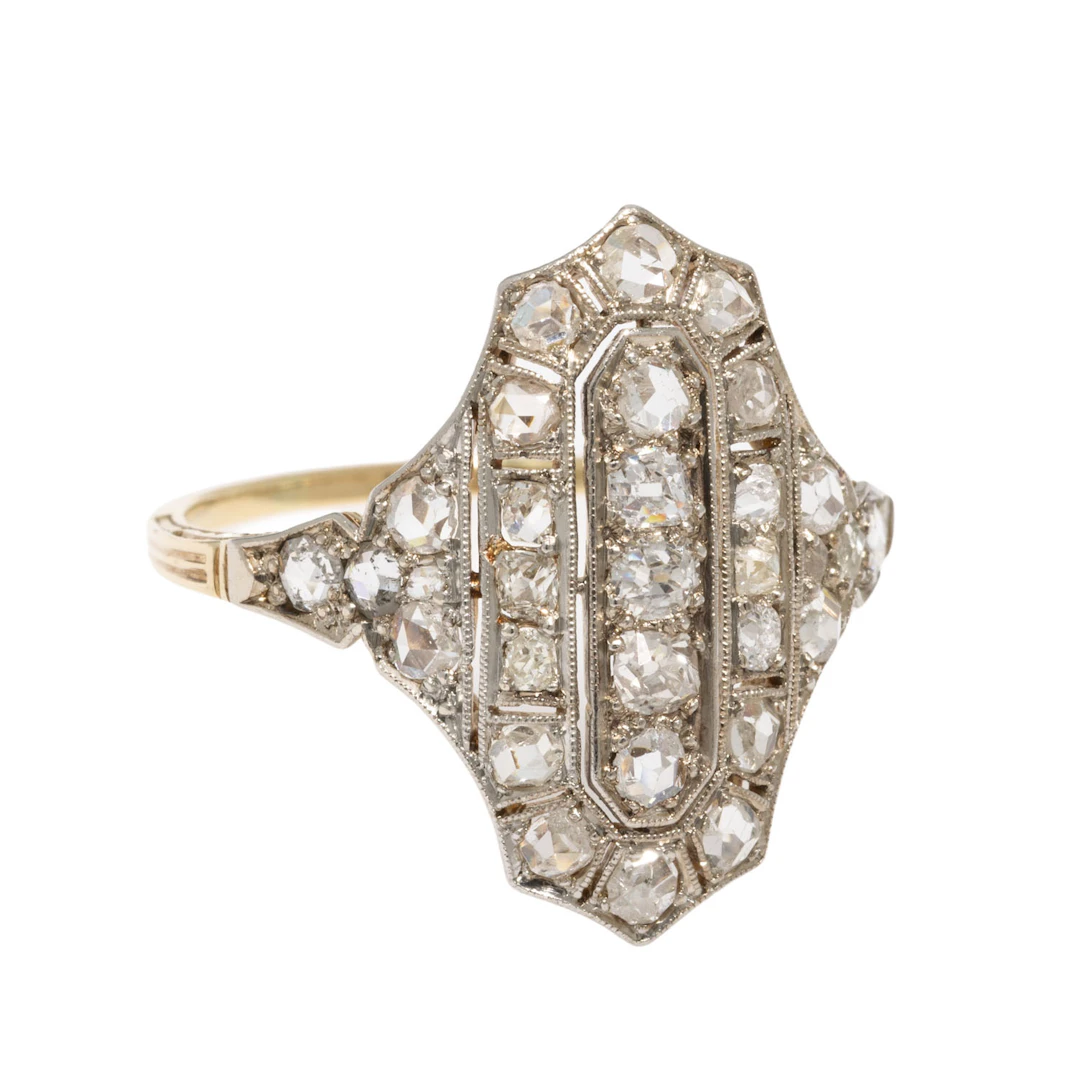 Art Déco Ring mit Diamanten