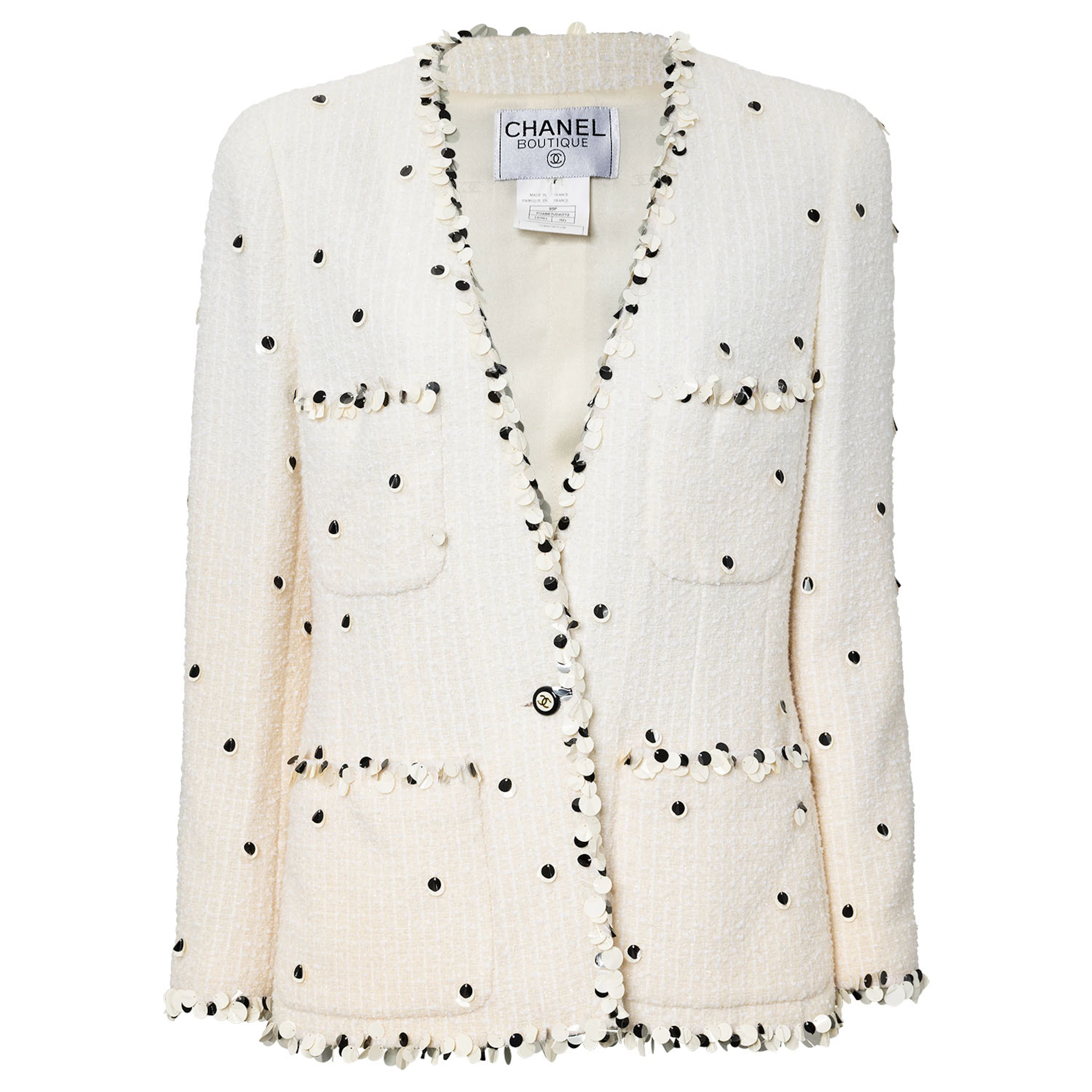 CHANEL BOUTIQUE VINTAGE Jacke, Gr. ca. 36/38, Koll.: P1995.