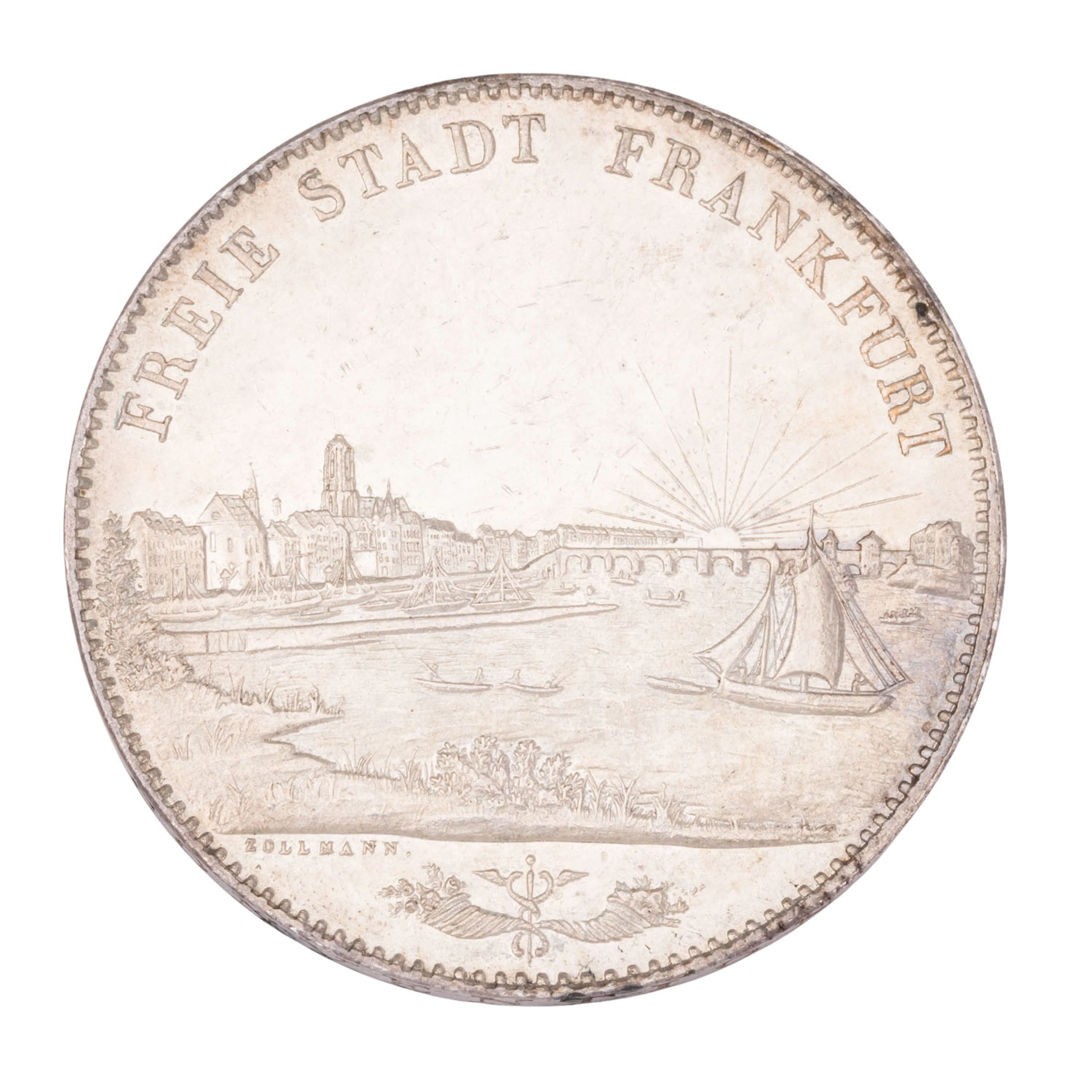 Altdeutschland – Freie Stadt Frankfurt (1372–1866), 2 Taler (= 3½ Gulden) 1844