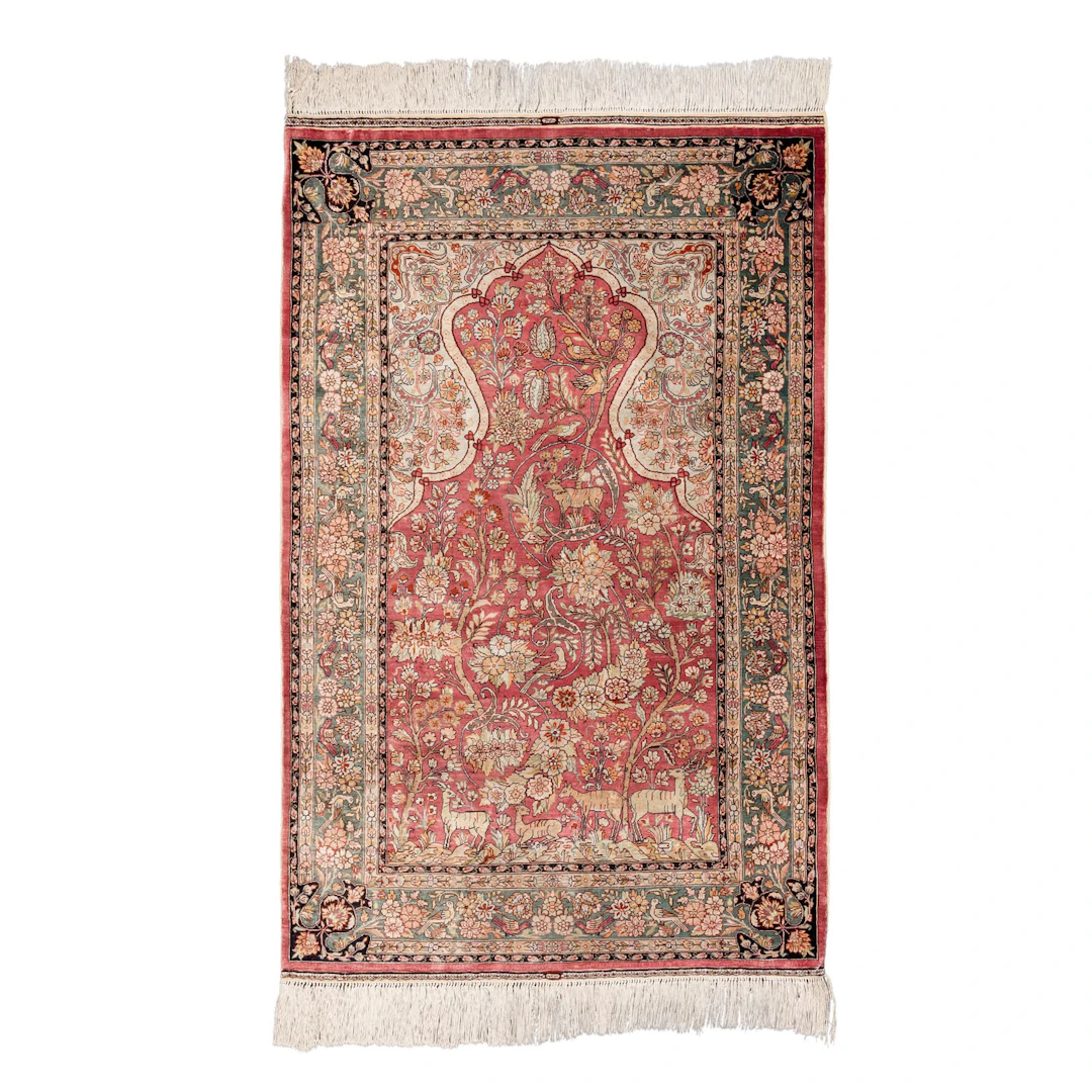 Orientteppich aus Seide. HEREKE/TÜRKEI, 20. Jh., 122x78 cm.