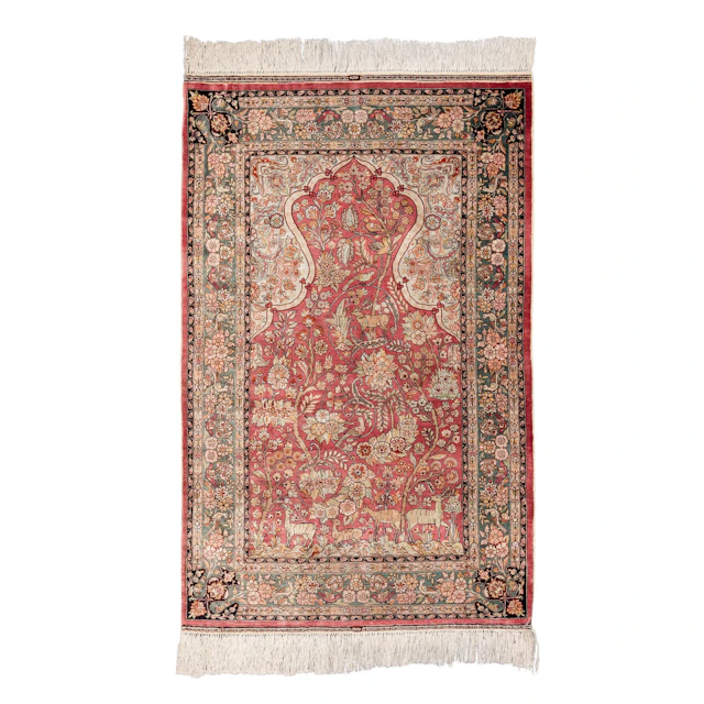 Orientteppich aus Seide. HEREKE/TÜRKEI, 20. Jh., 122x78 cm.
