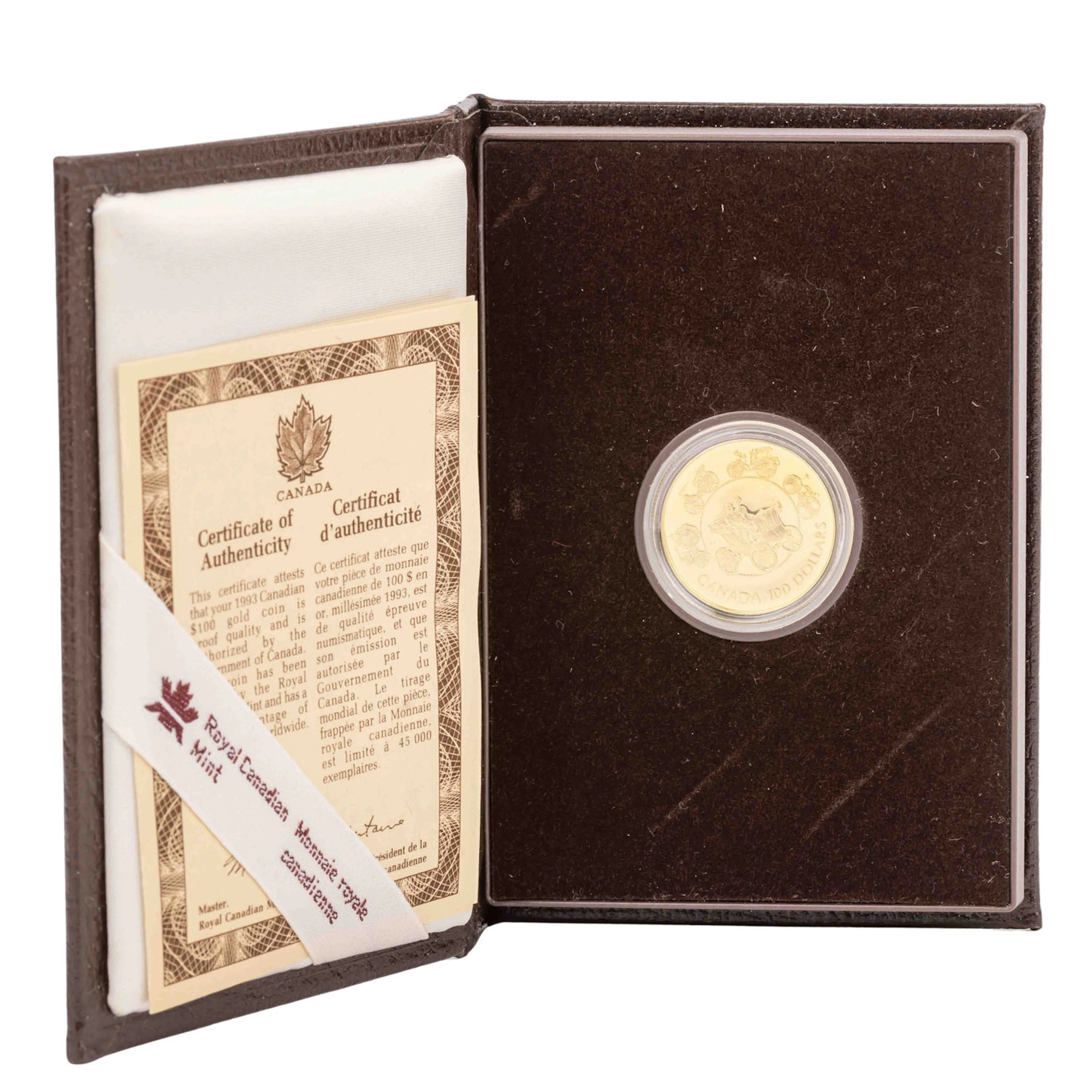 Kanada/GOLD 100 Dollar 1993 "Featherstonhaugh"