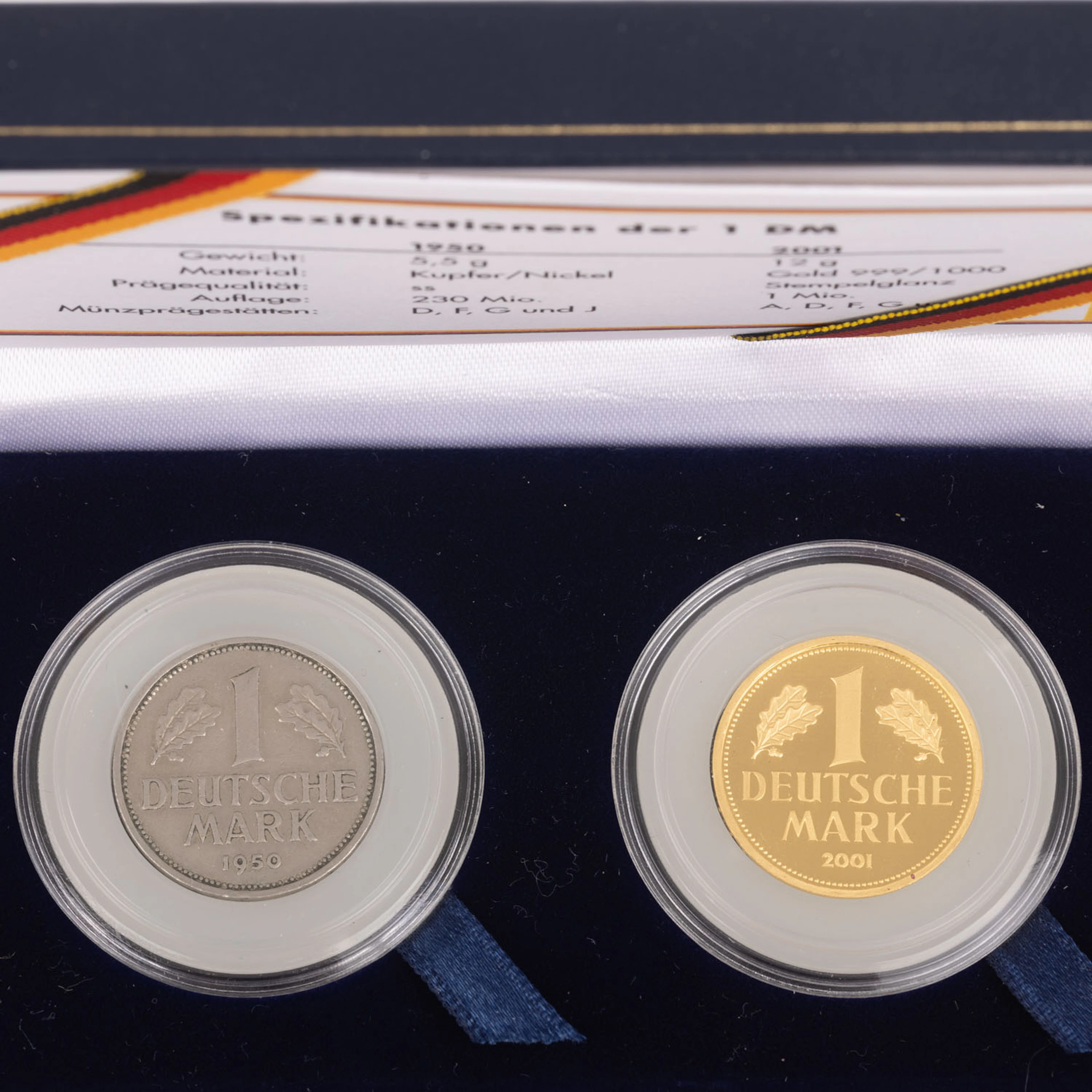BRD-Set 'Die Chronik der Deutschen Mark 1950 - 2001'