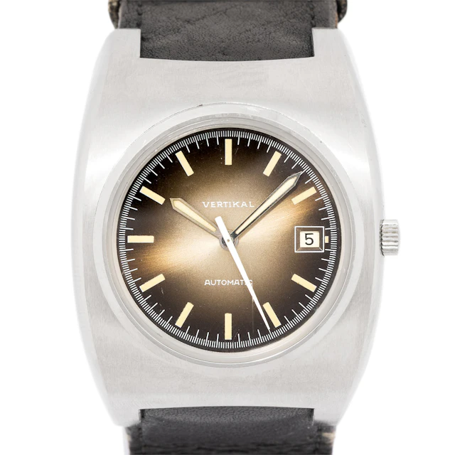 TEWOR Vertikal außergewöhnliche und seltene 'Driver's Watch' aus ca.