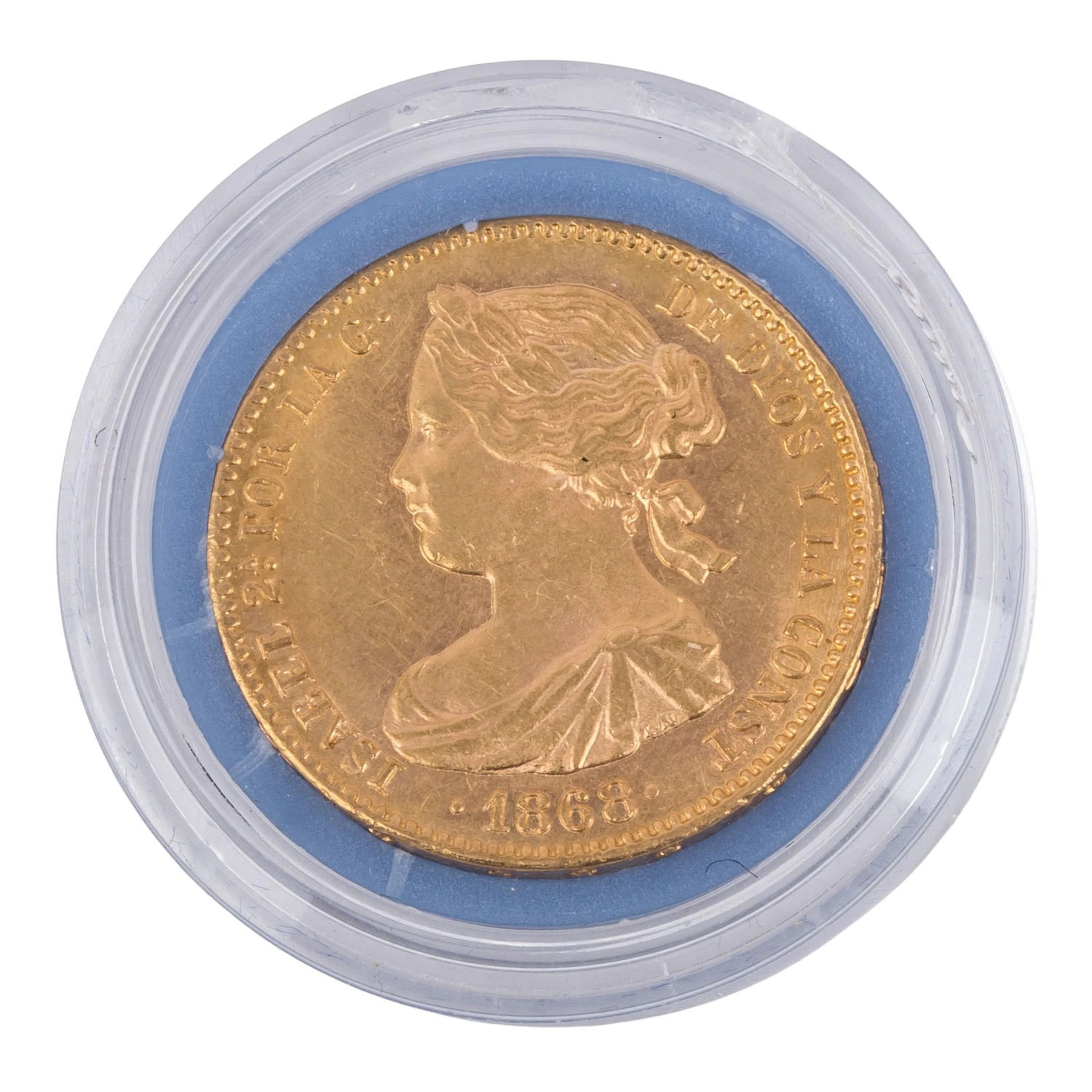 Spanien - Isabella II. (1833-1868) 10 Escudos 1868