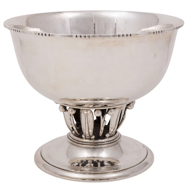 GEORG JENSEN Aufsatzschale groß 'Louvre', 925 Silber, ca. 1933-1944