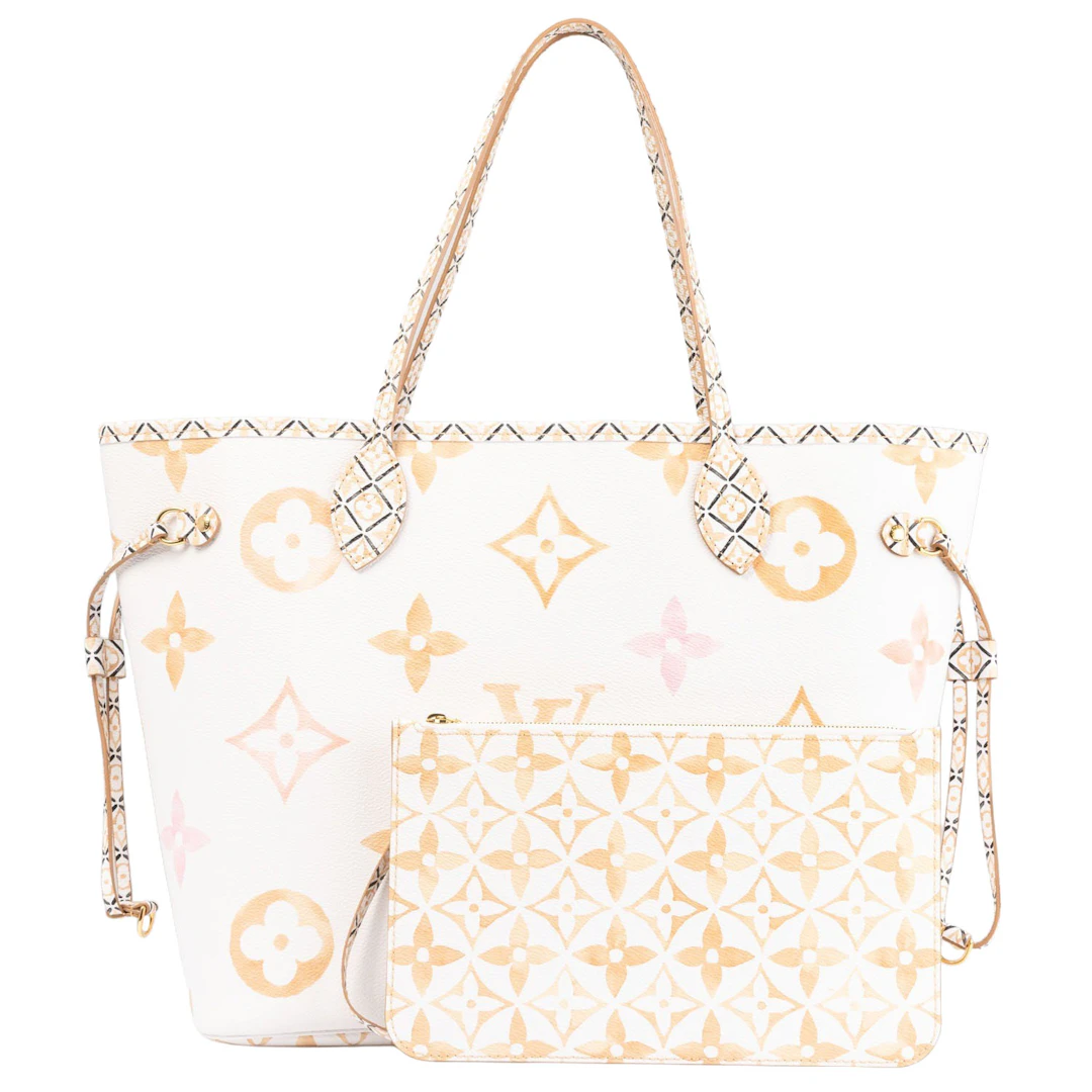 LOUIS VUITTON Shopper "NEVERFULL MM LV BY THE POOL", Koll.: 2023.