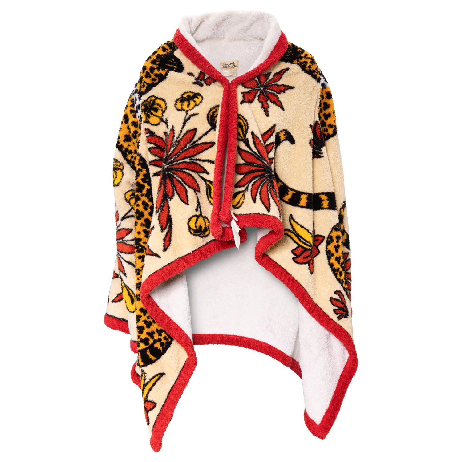 HERMÈS VINTAGE Kimono Bademantel "LÉOPARDS".