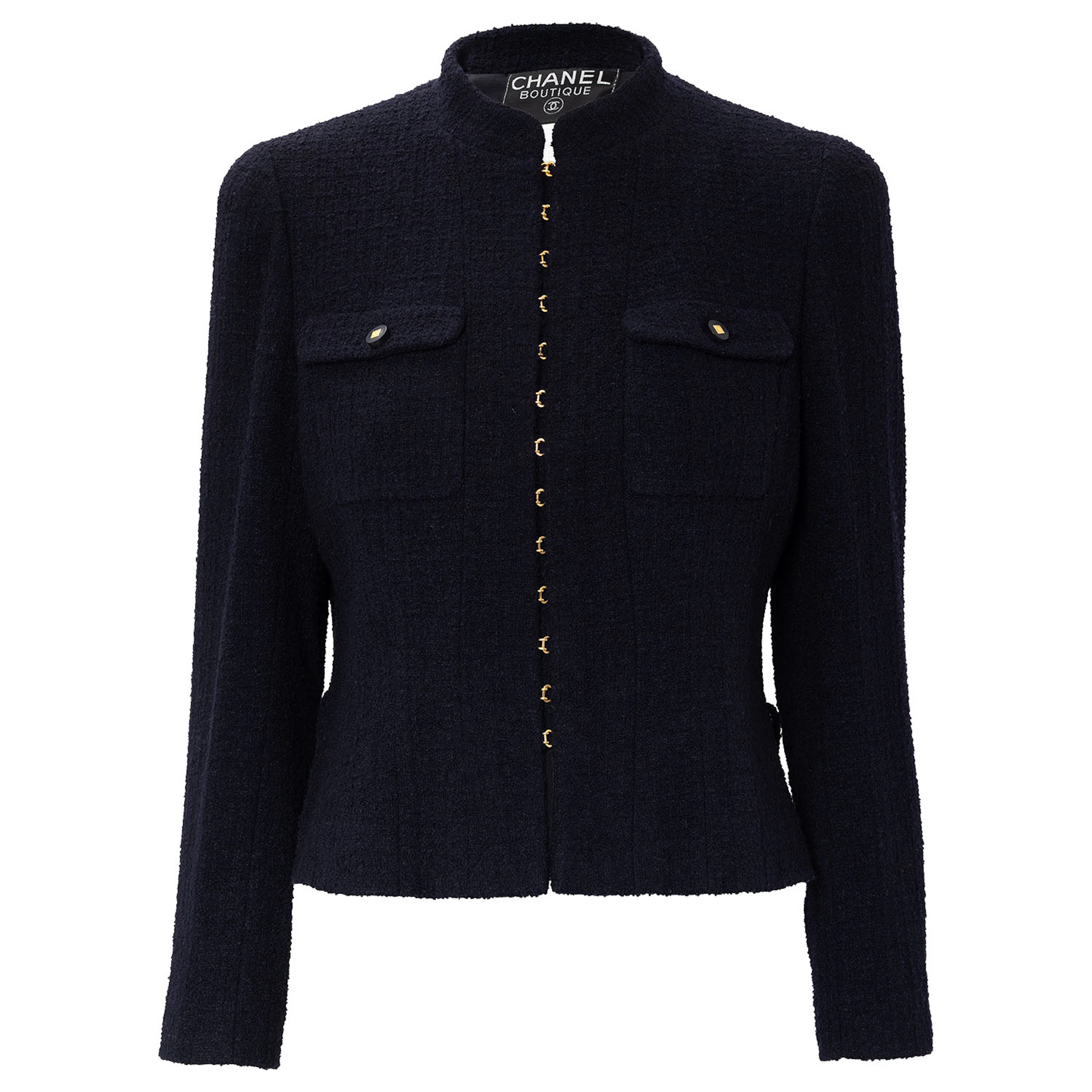 CHANEL BOUTIQUE VINTAGE Jacke, Gr. ca. 38/40, Koll.: A1996.
