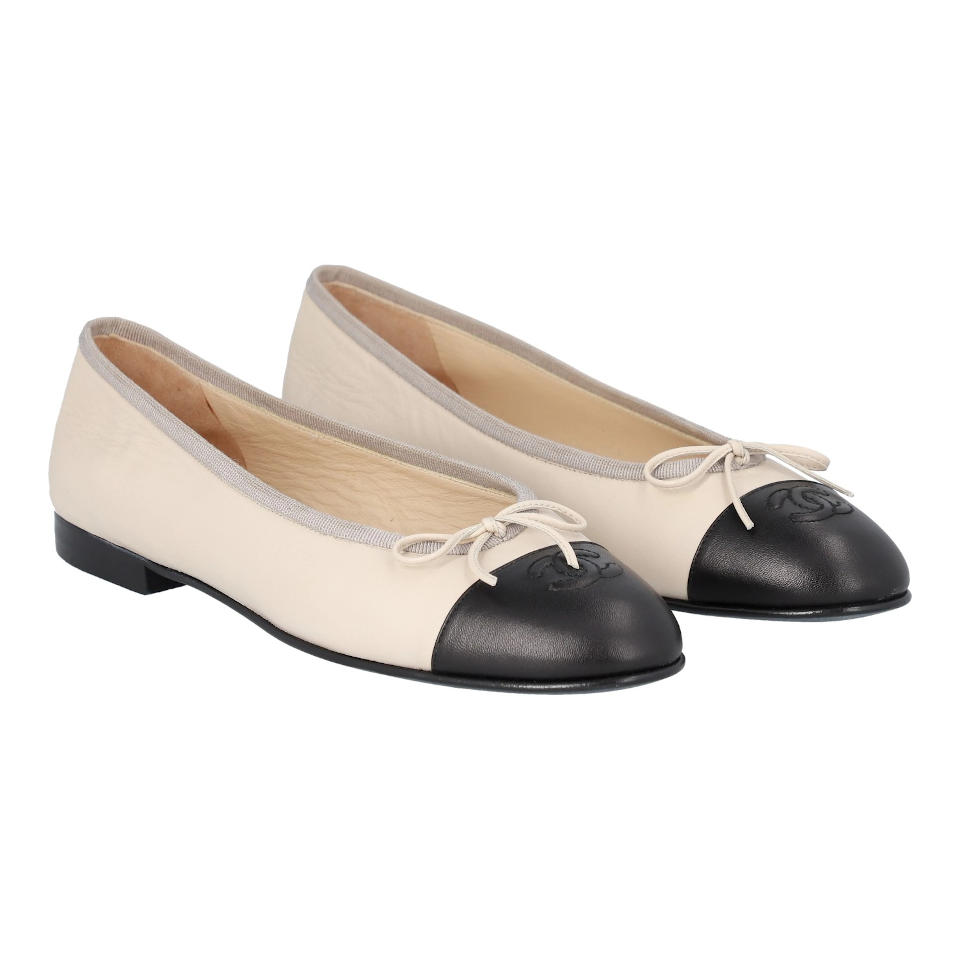 CHANEL VINTAGE Ballerinas, Gr. 38,5.