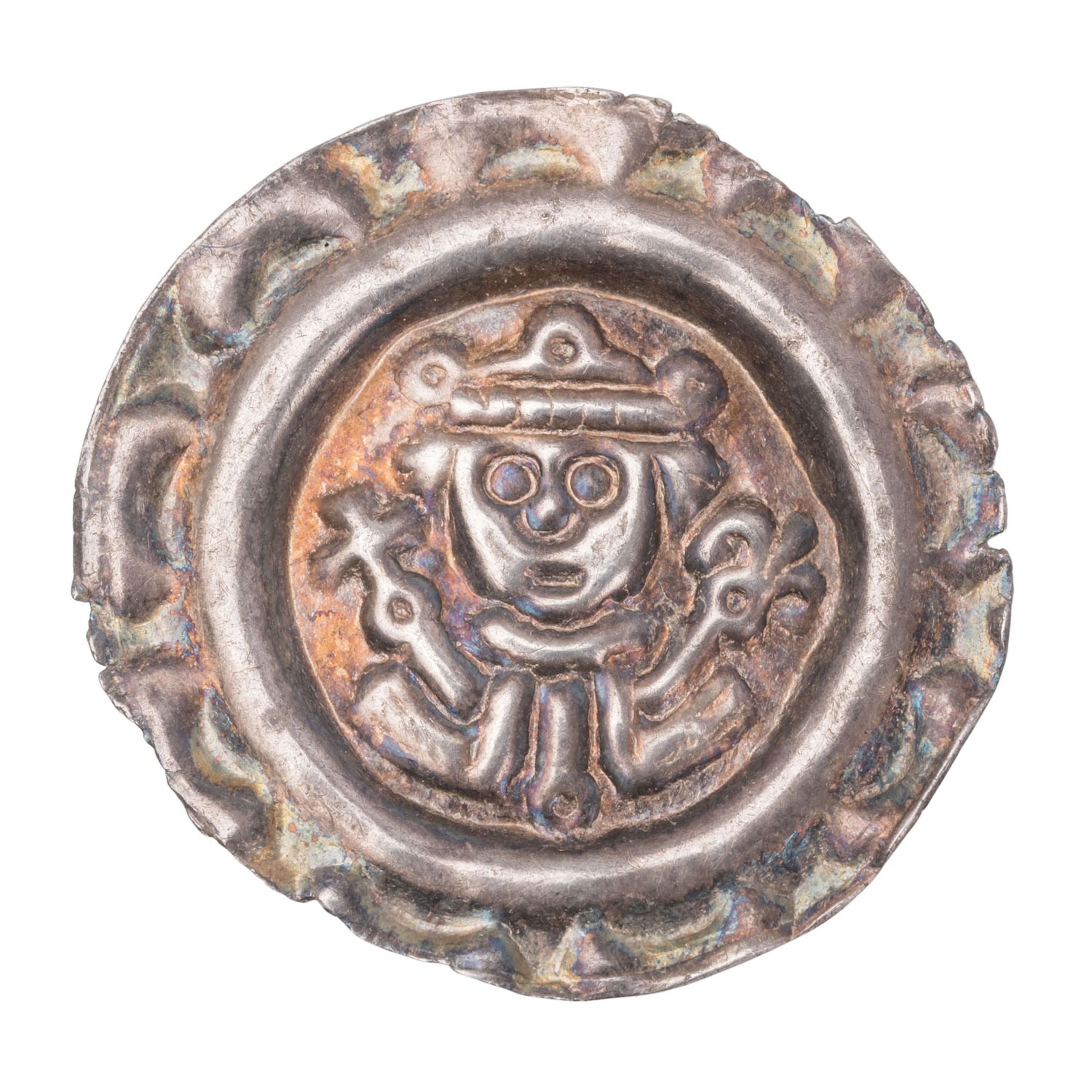 Donauwörth, Reichsmünzstätte -Brakteat, Friedrich II. von Hohenstaufen