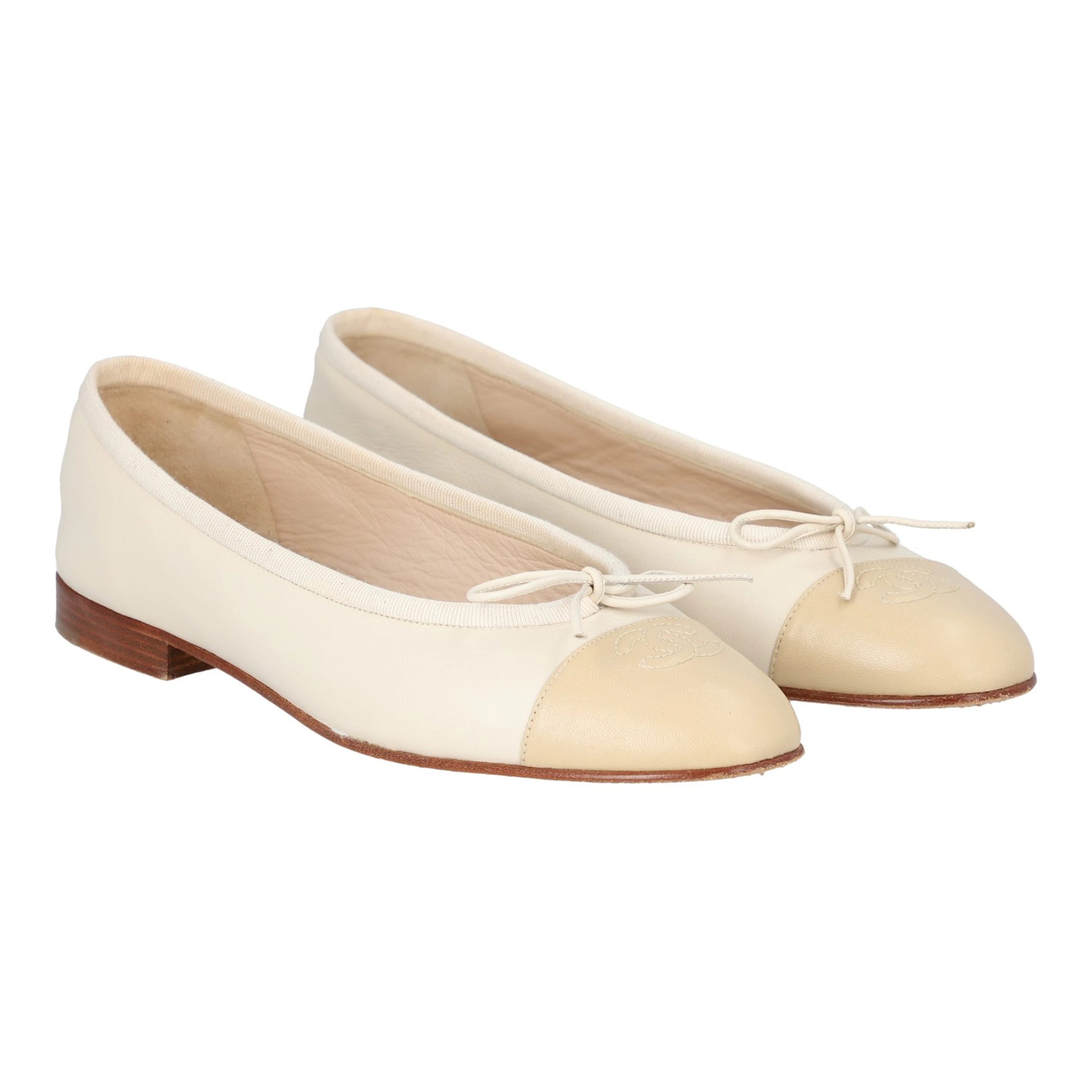 CHANEL Ballerinas, Gr. 38,5.