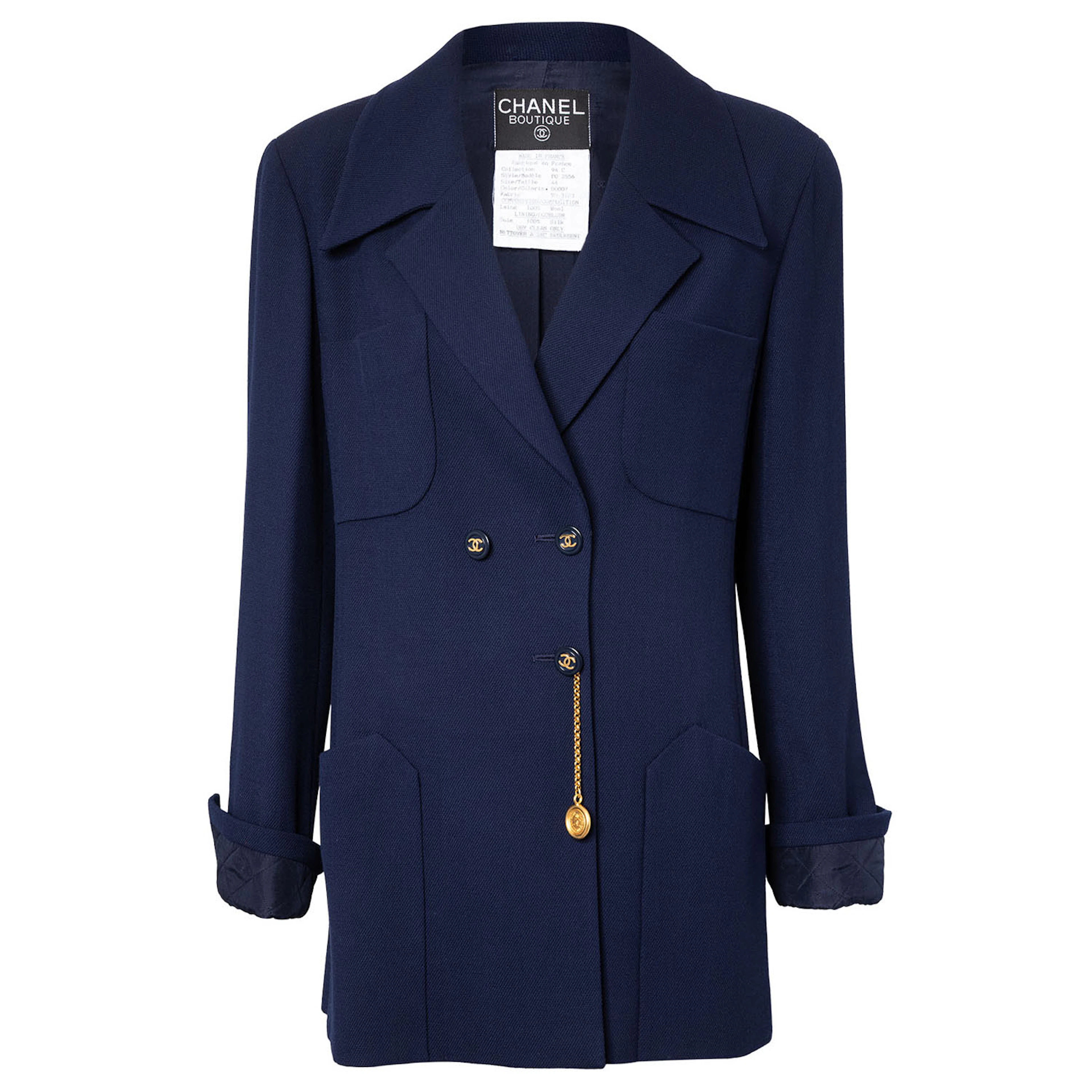 CHANEL BOUTIQUE VINTAGE Jacke, Gr. ca. 38/40, Koll.: C1994.