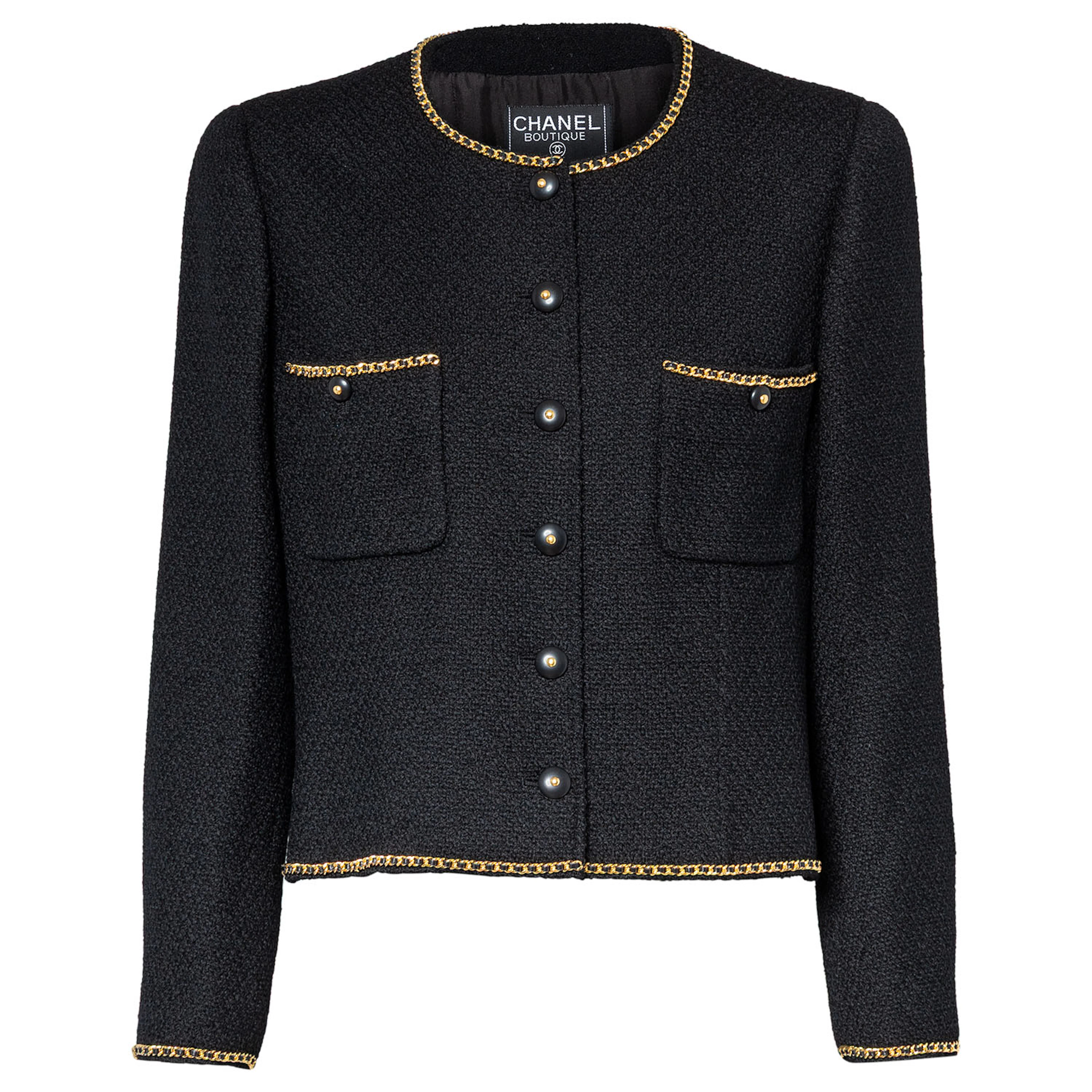 CHANEL BOUTIQUE VINTAGE Jacke, Gr. ca. 36, Koll.: A 1995.