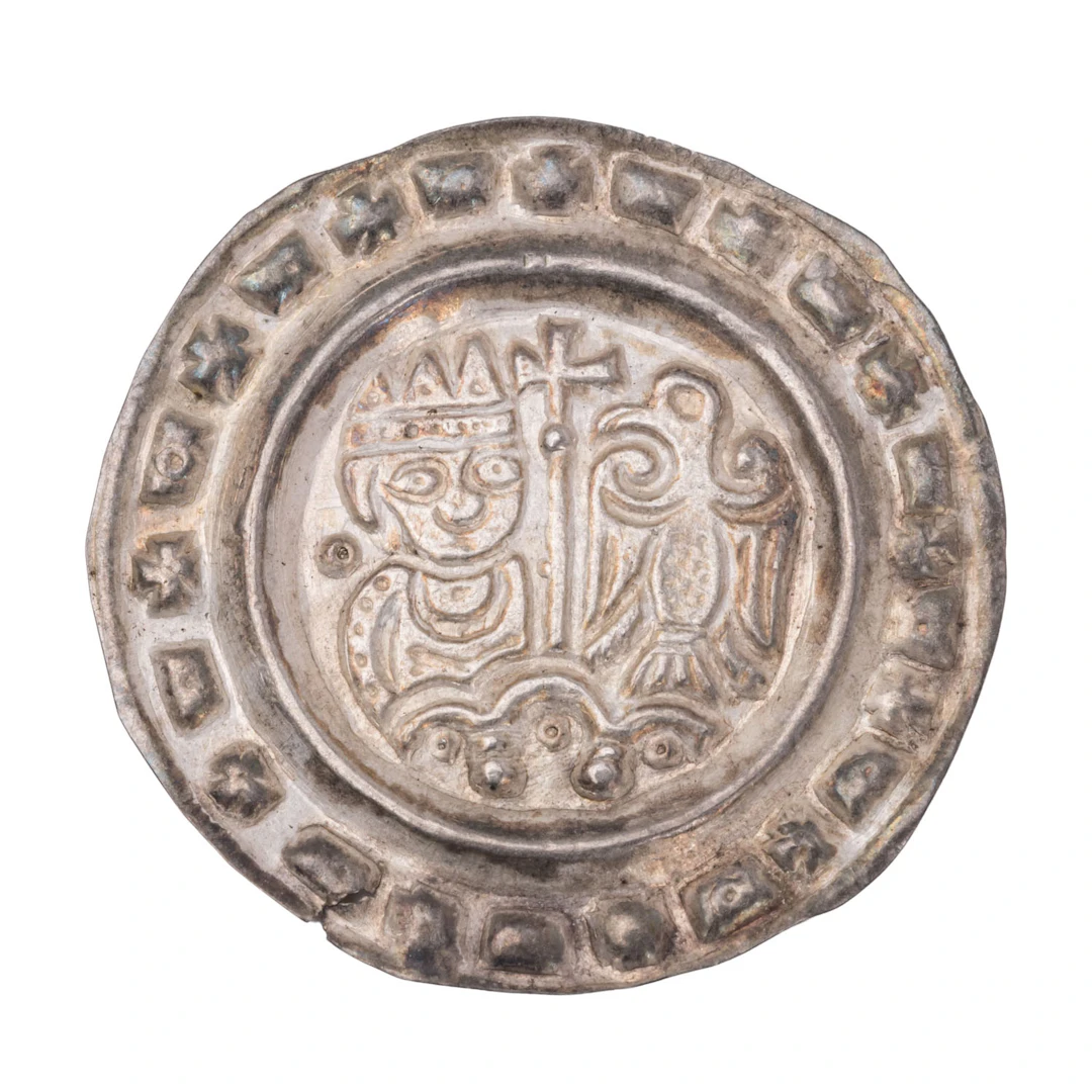 Ulm, königliche Münzstätte - Brakteat um 1235/1240, Friedrich II. 1215-1250