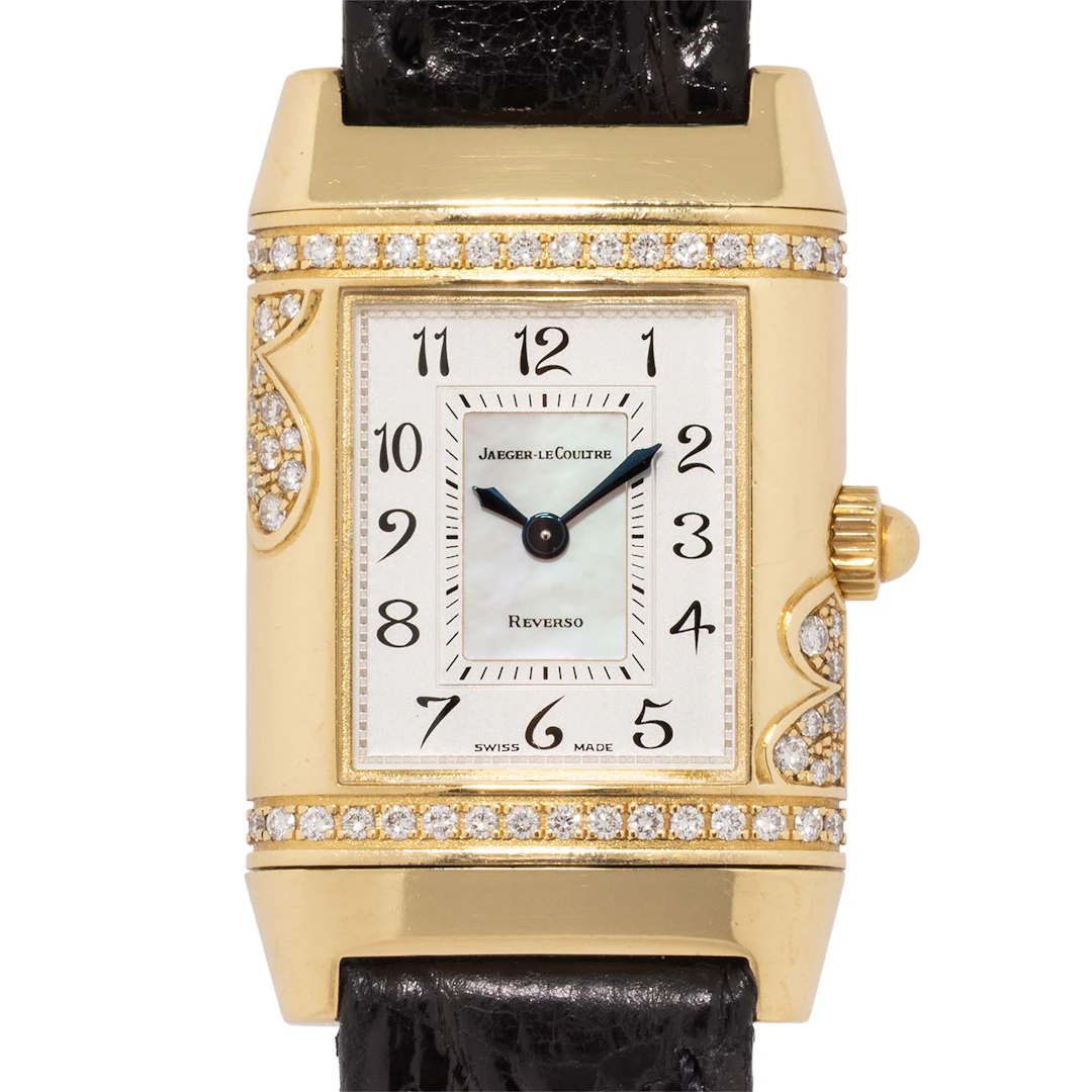 JAEGER-LECOULTRE Reverso "Florale" Ref. 265.1.08 Damenuhr, ca. 90er