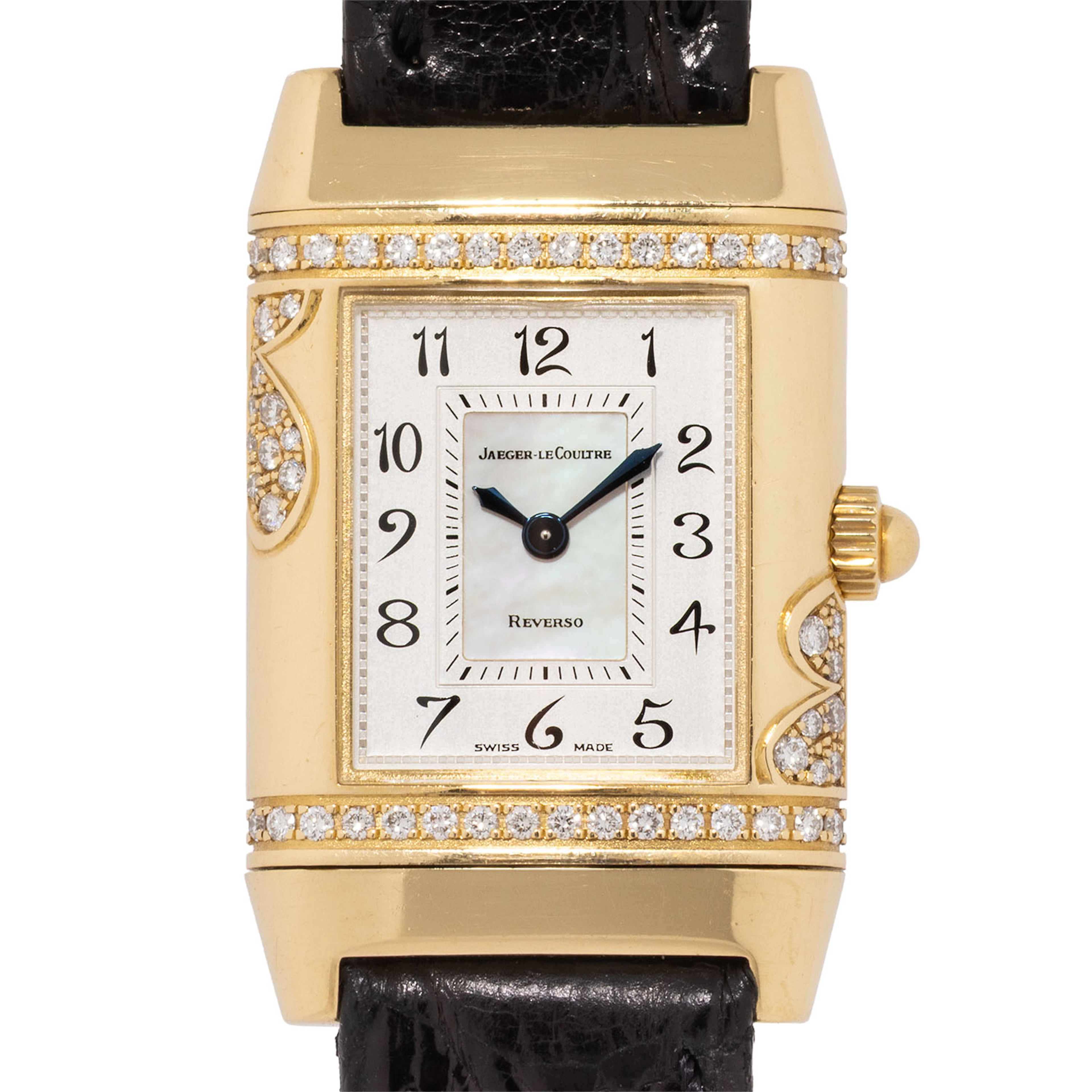 JAEGER-LECOULTRE Reverso "Florale" Ref. 265.1.08 Damenuhr, ca. 90er