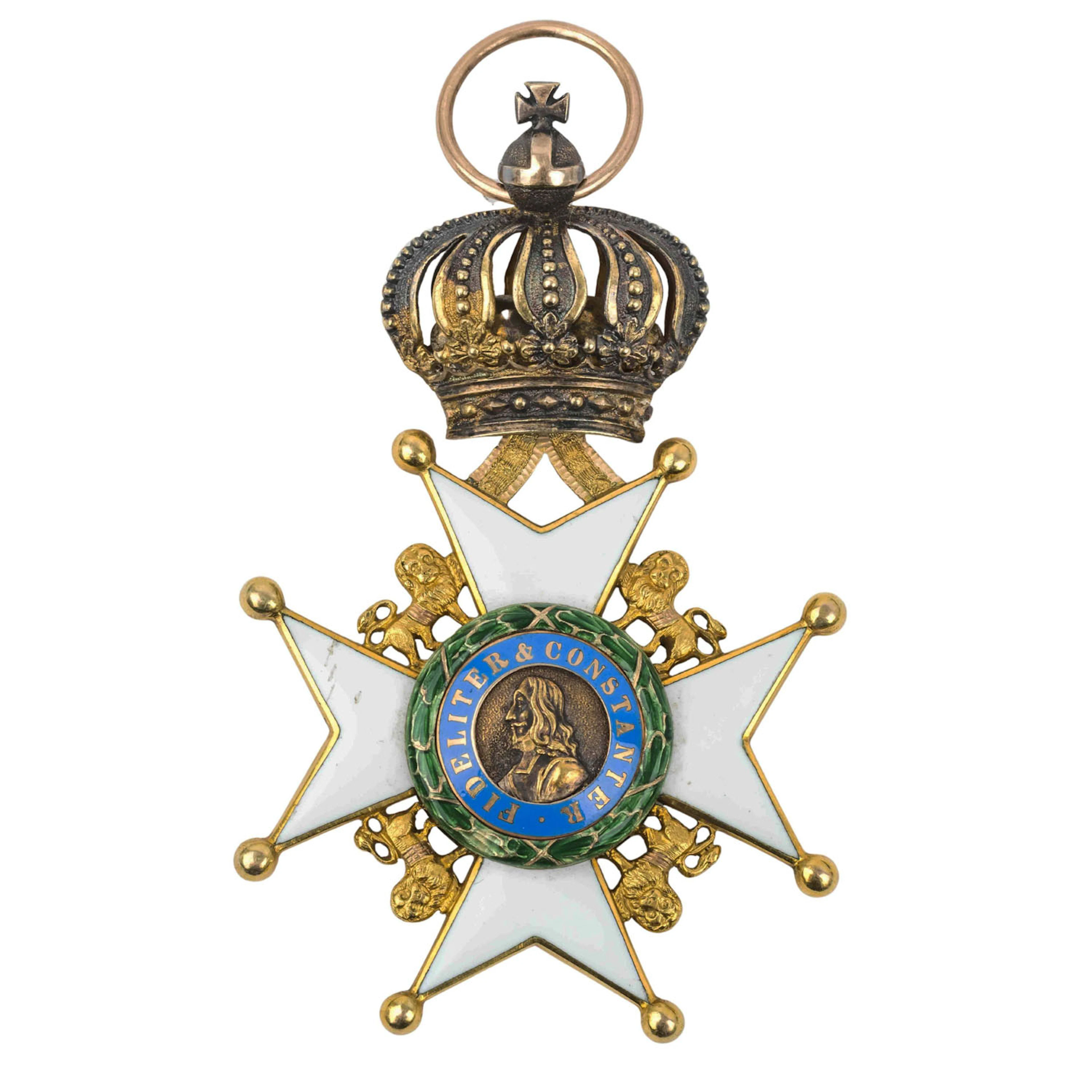 Herzoglich Sachsen-Ernestinischer Hausorden Ritterkreuz, 1. Klasse