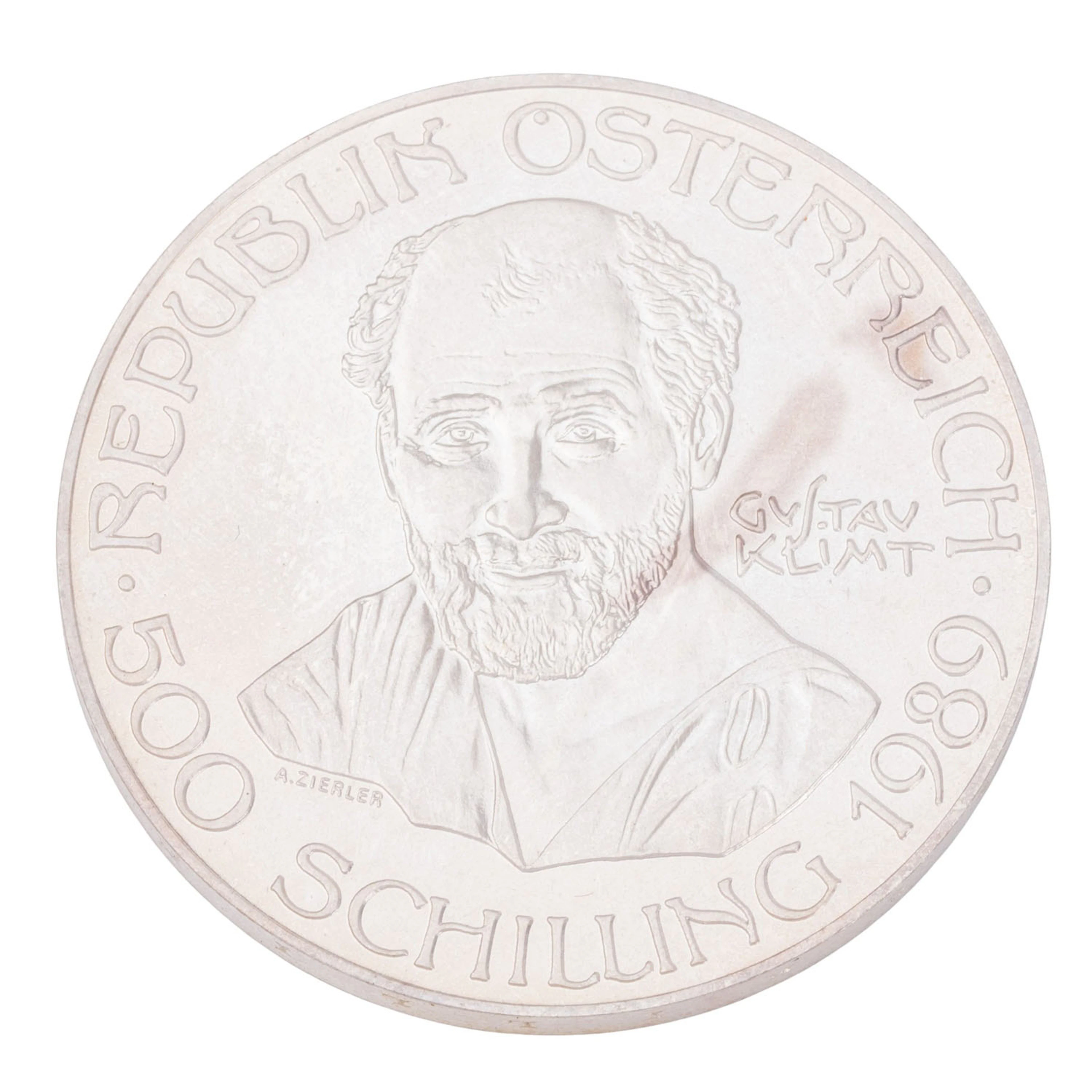 Österreich /SILBER - 500 ATS Gustav Klimt 1989