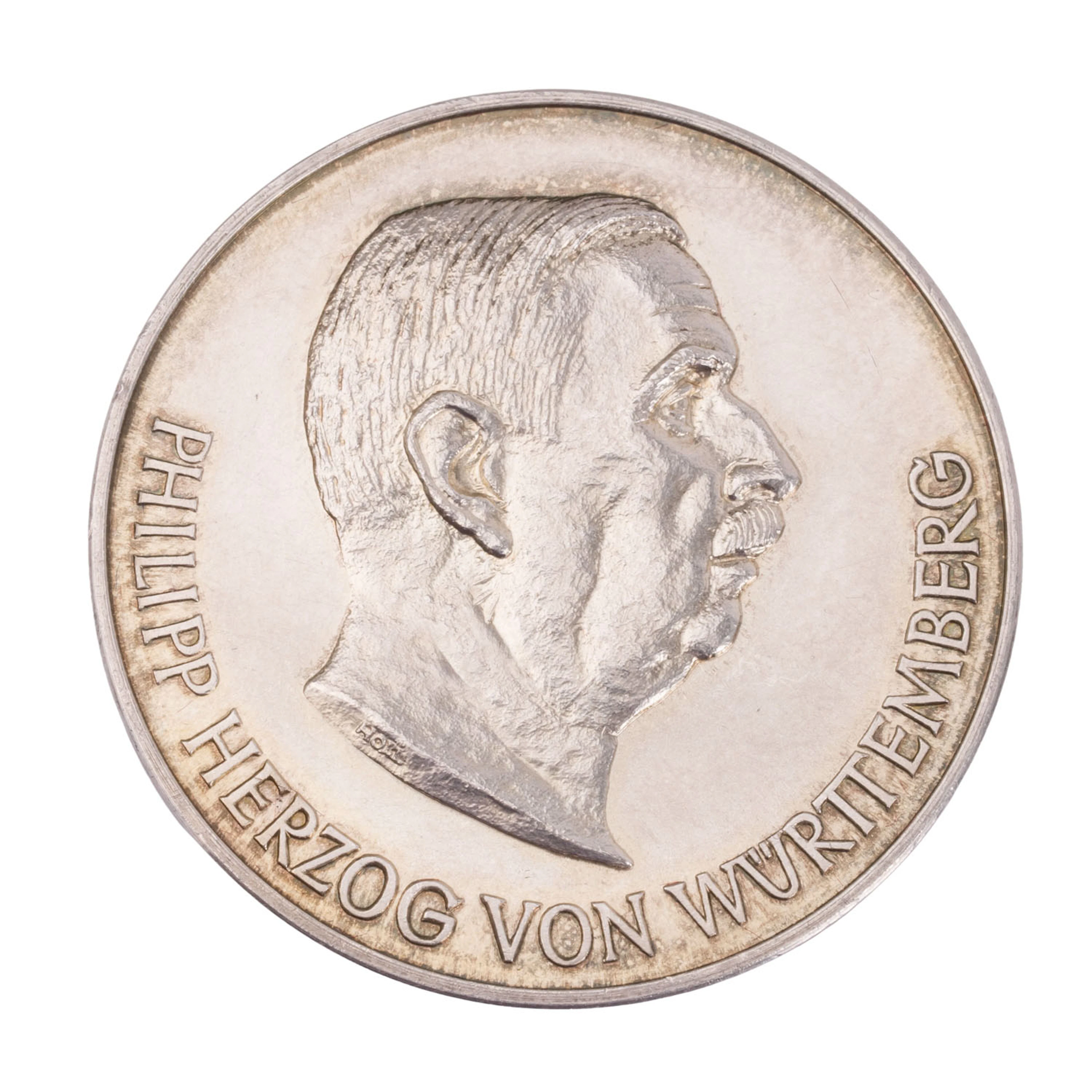 Württemberg/SILBERmedaille 1963 70. Geburtstag Herzog Philipp II. Albrecht