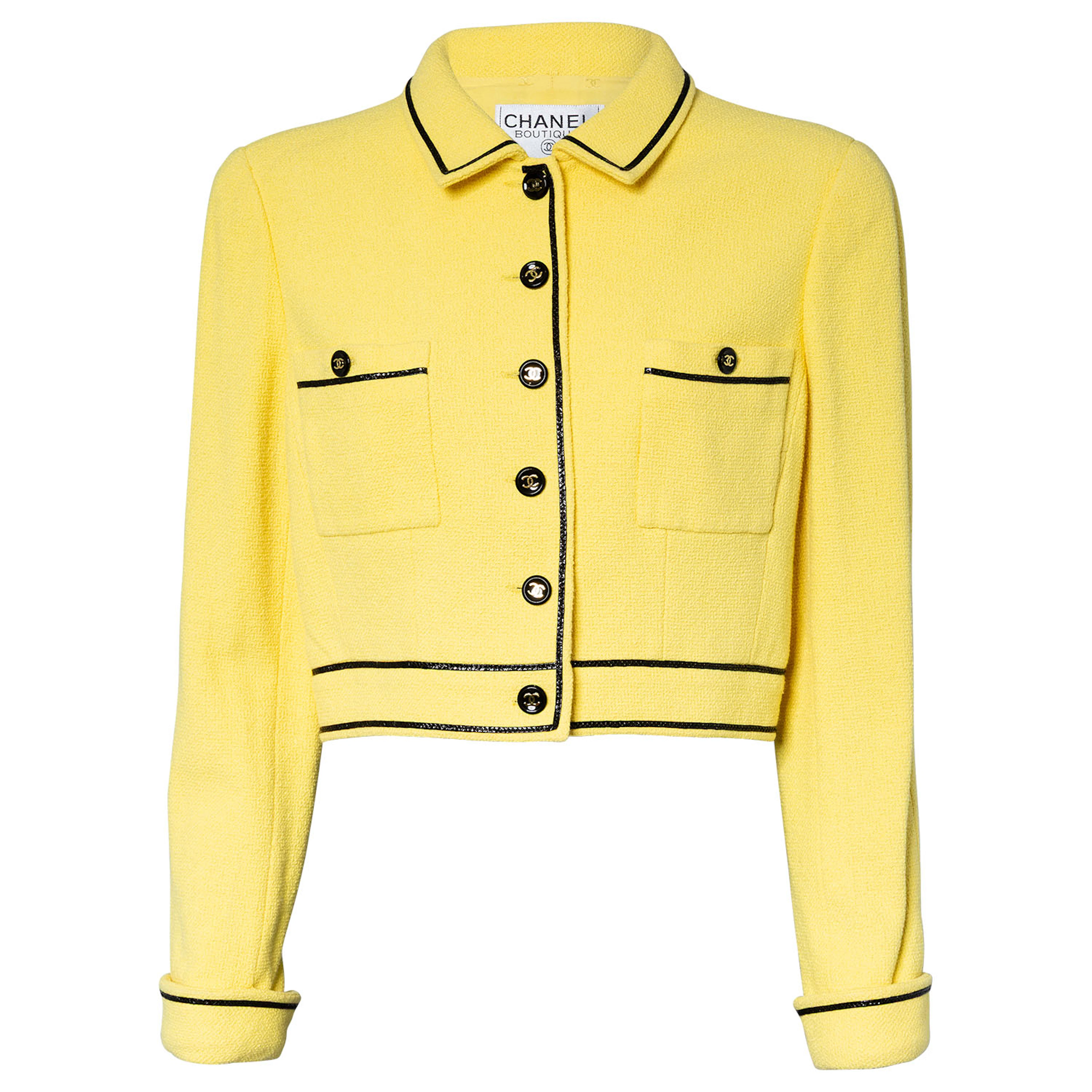 CHANEL BOUTIQUE VINTAGE Jacke, Gr. ca. 38, Koll.: P 1995.