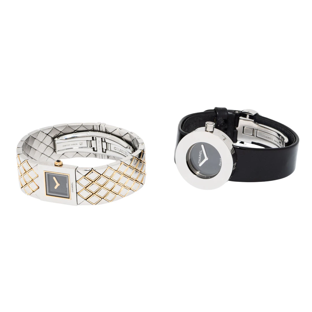 CHANEL Konvolut Uhren "LA RONDE" und "MATELASSE".