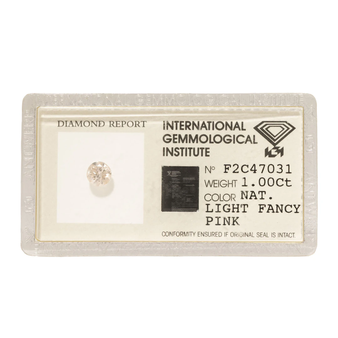 Loser fancy light pink Brillant