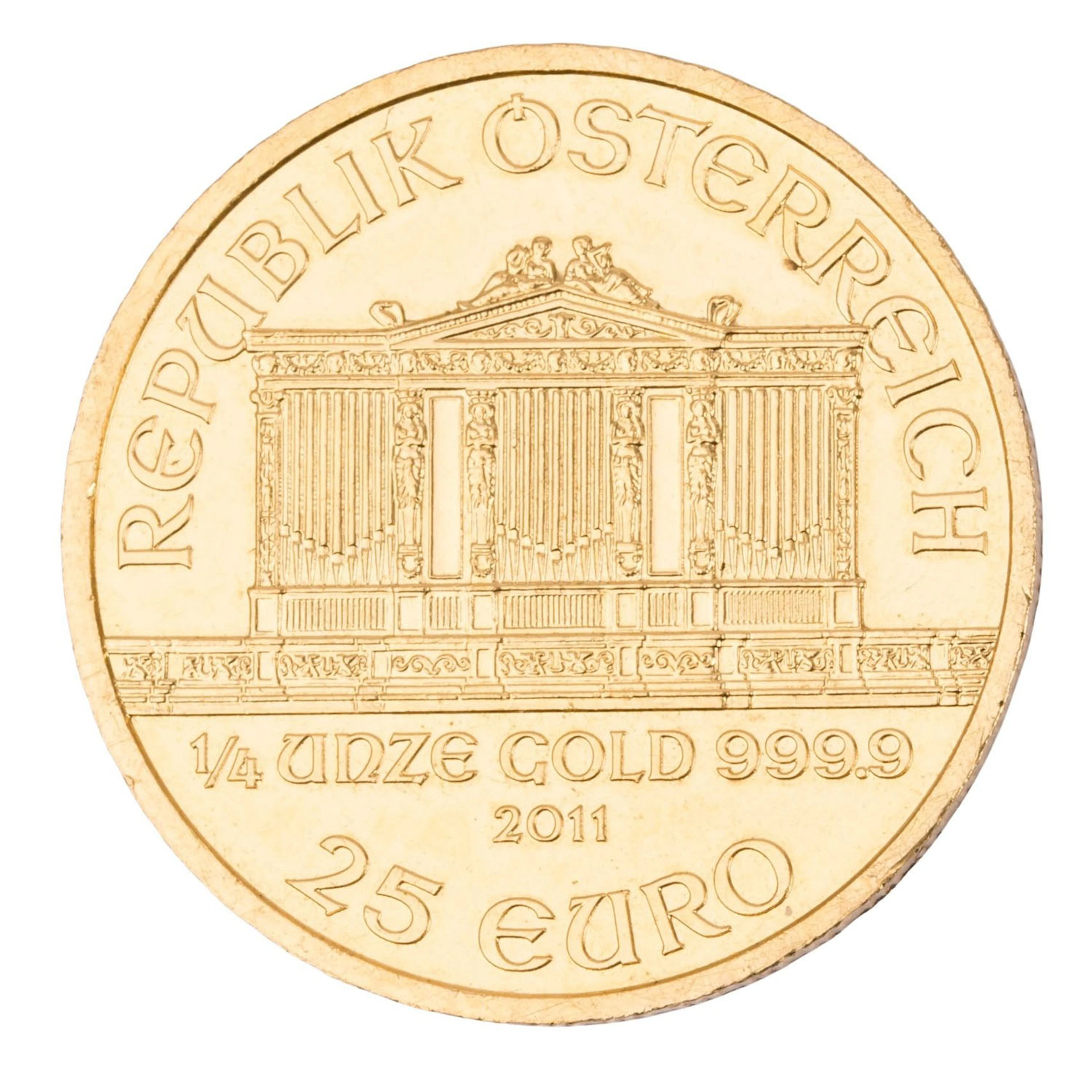 Österreich/ GOLD – 25 Euro 2011, Wiener Philharmoniker 1/4 oz