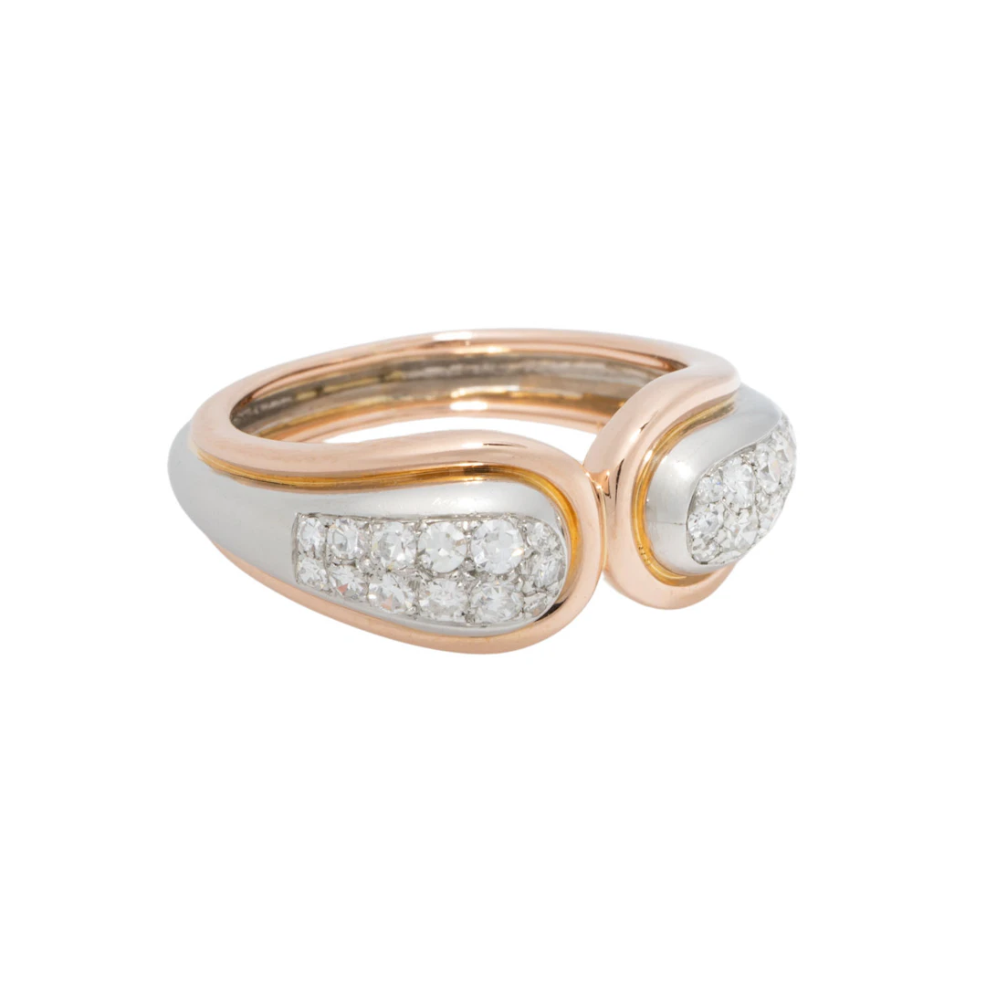 Ring mit Achtkantdiamanten zus. ca. 0,40 ct