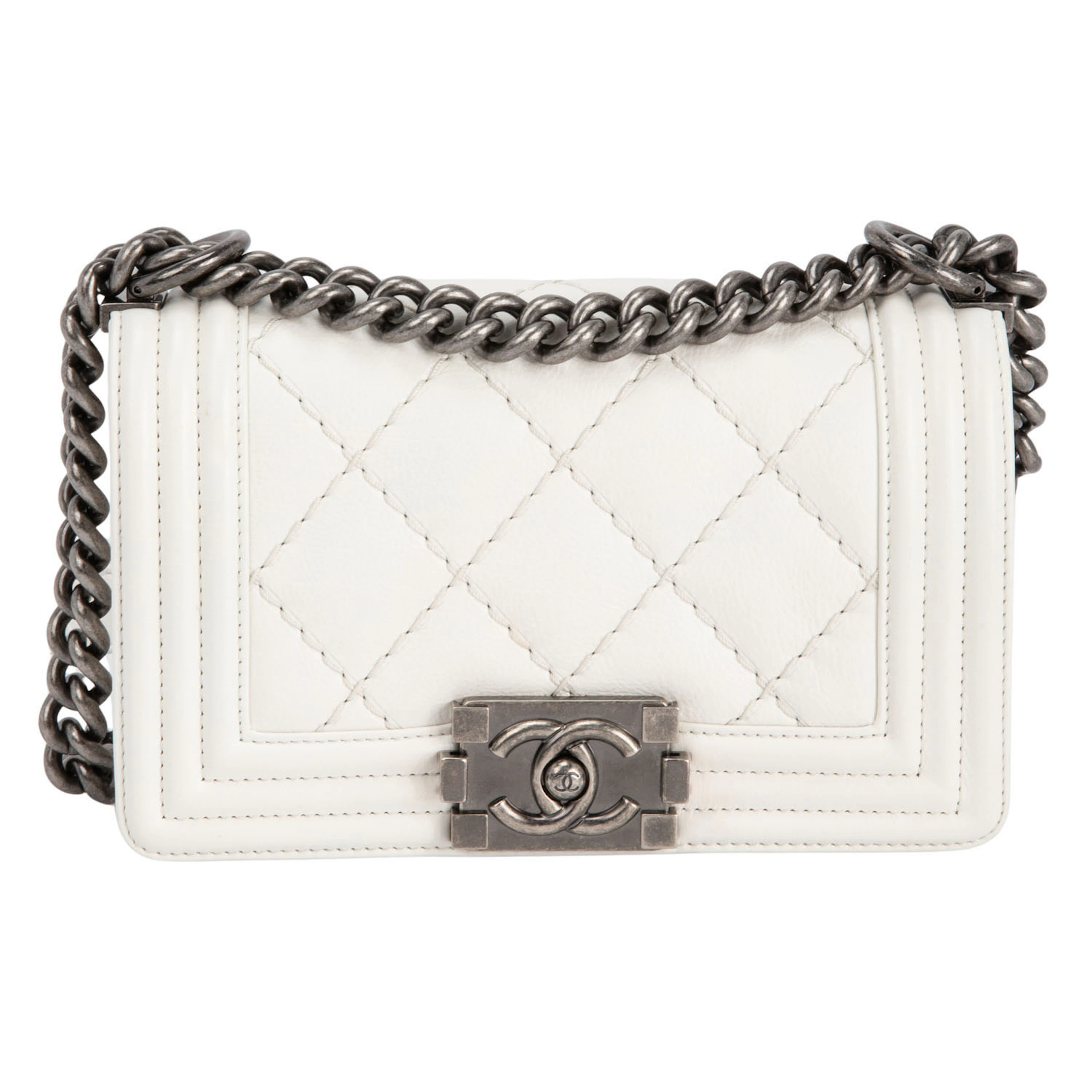 CHANEL Schultertasche "BOY", Koll.: 2013/14.