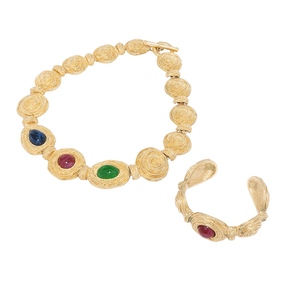 DIOR VINTAGE Modeschmuck Konvolut, Koll.: 70er Jahre.