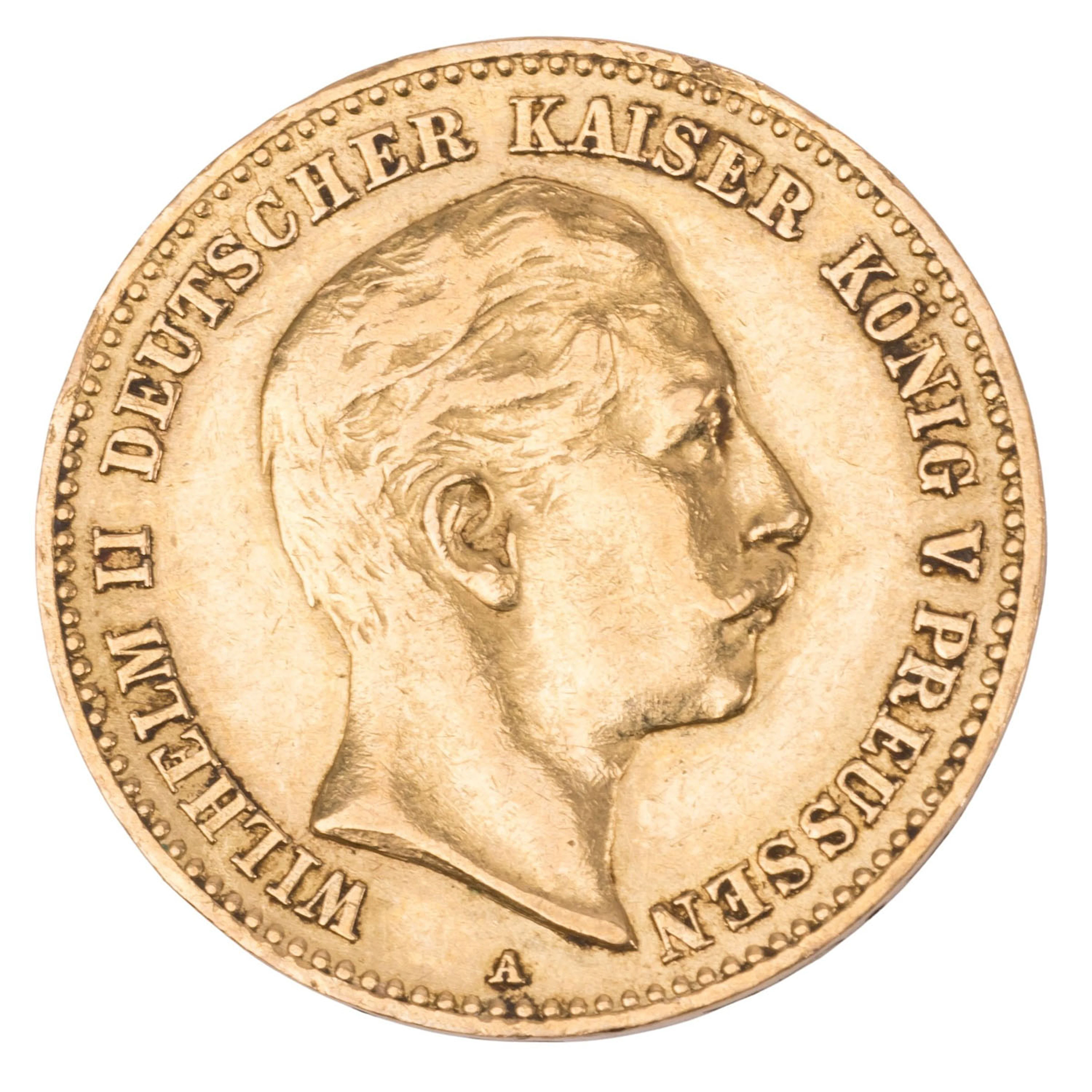 Dt. Kaiserreich/GOLD - 10 Mark 1910 Wilhelm II Preussen