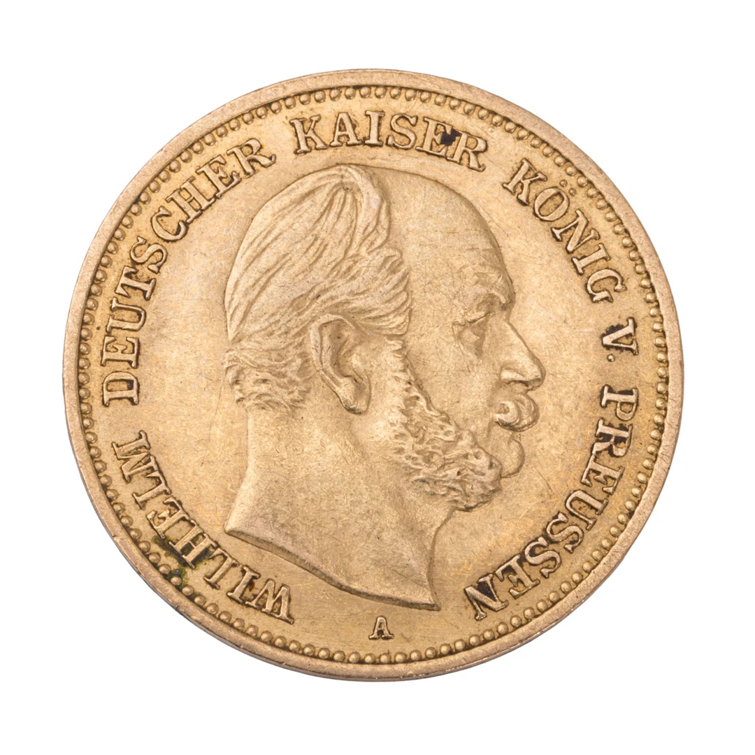 Dt. Kaiserreich Preussen/GOLD - Wilhelm I. 5 Mark 1877 A J.244.