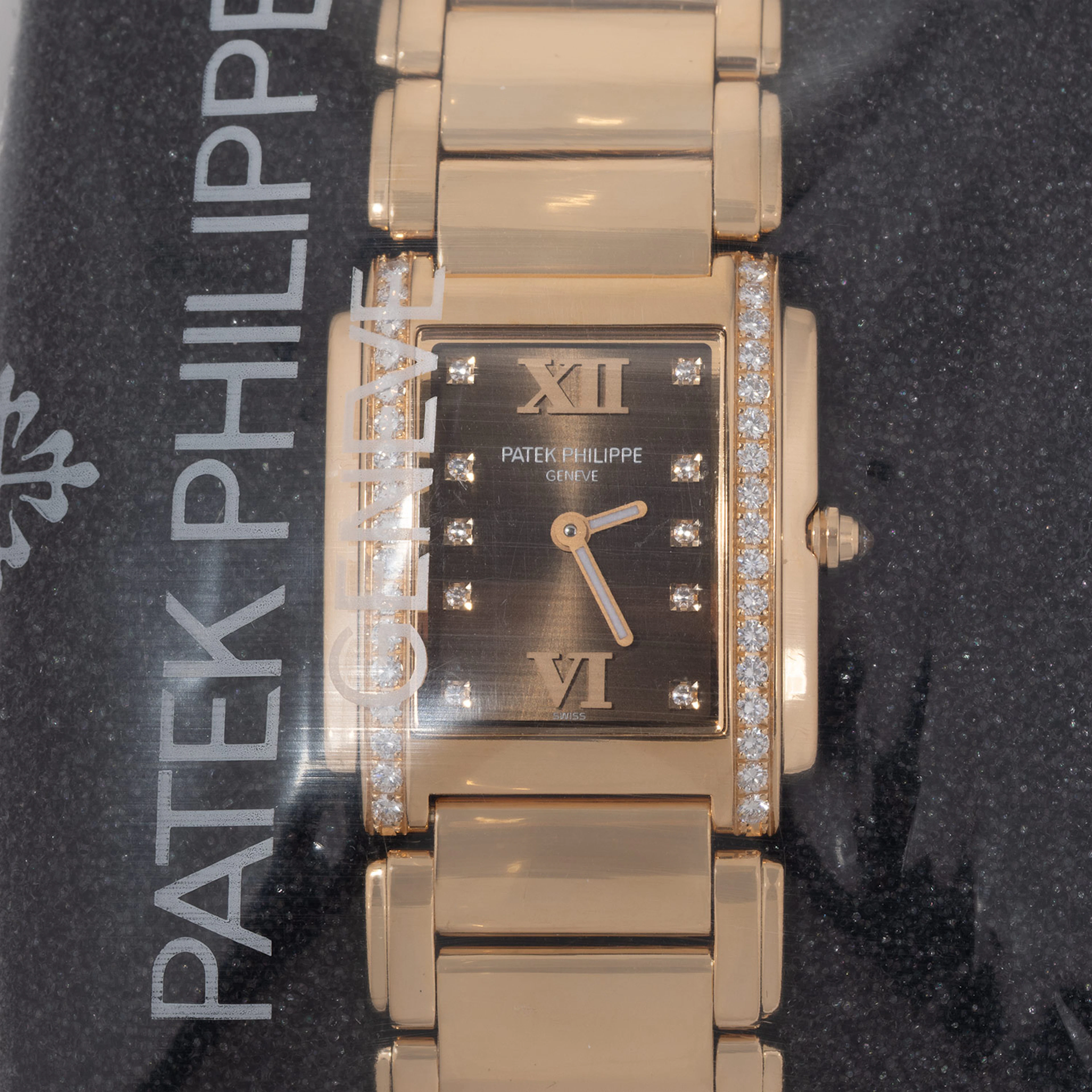 PATEK PHILIPPE hochfeine Twenty-4 "Chocolate Dial" Damenuhr, Ref.
