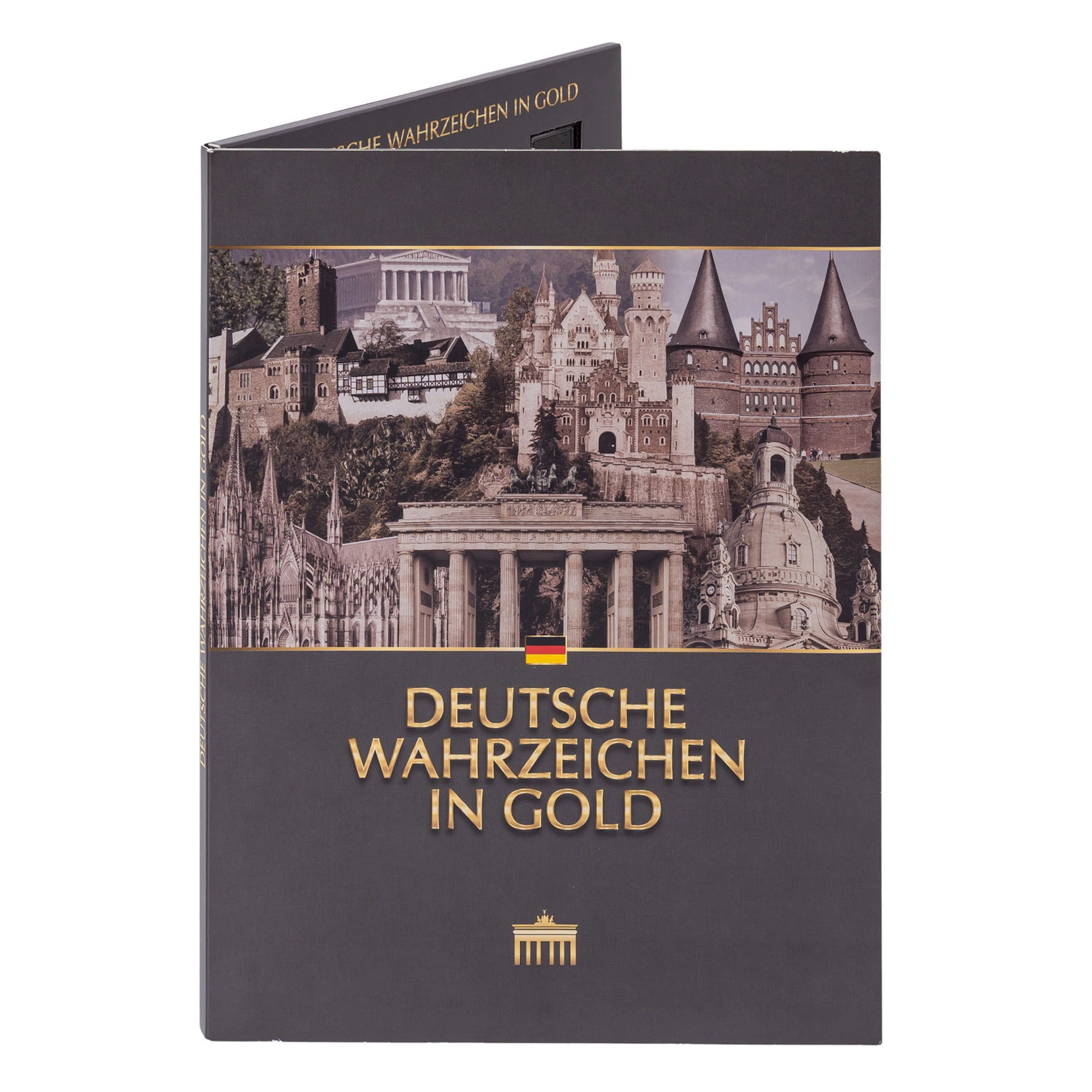 Deutschland/ Gold - Set "Deutsche Wahrzeichen in Gold"