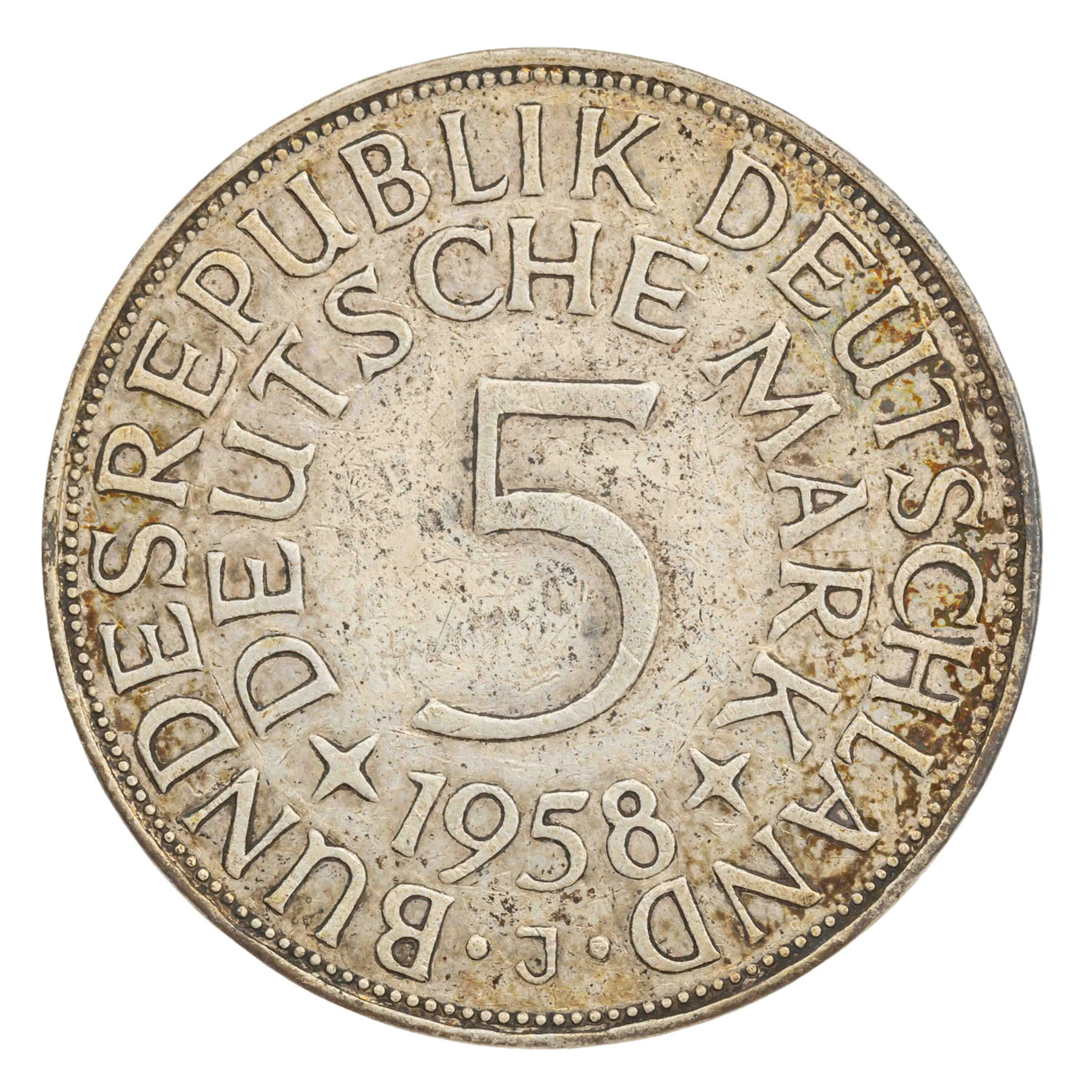 BRD – 5 DM 1958/J, Silberadler